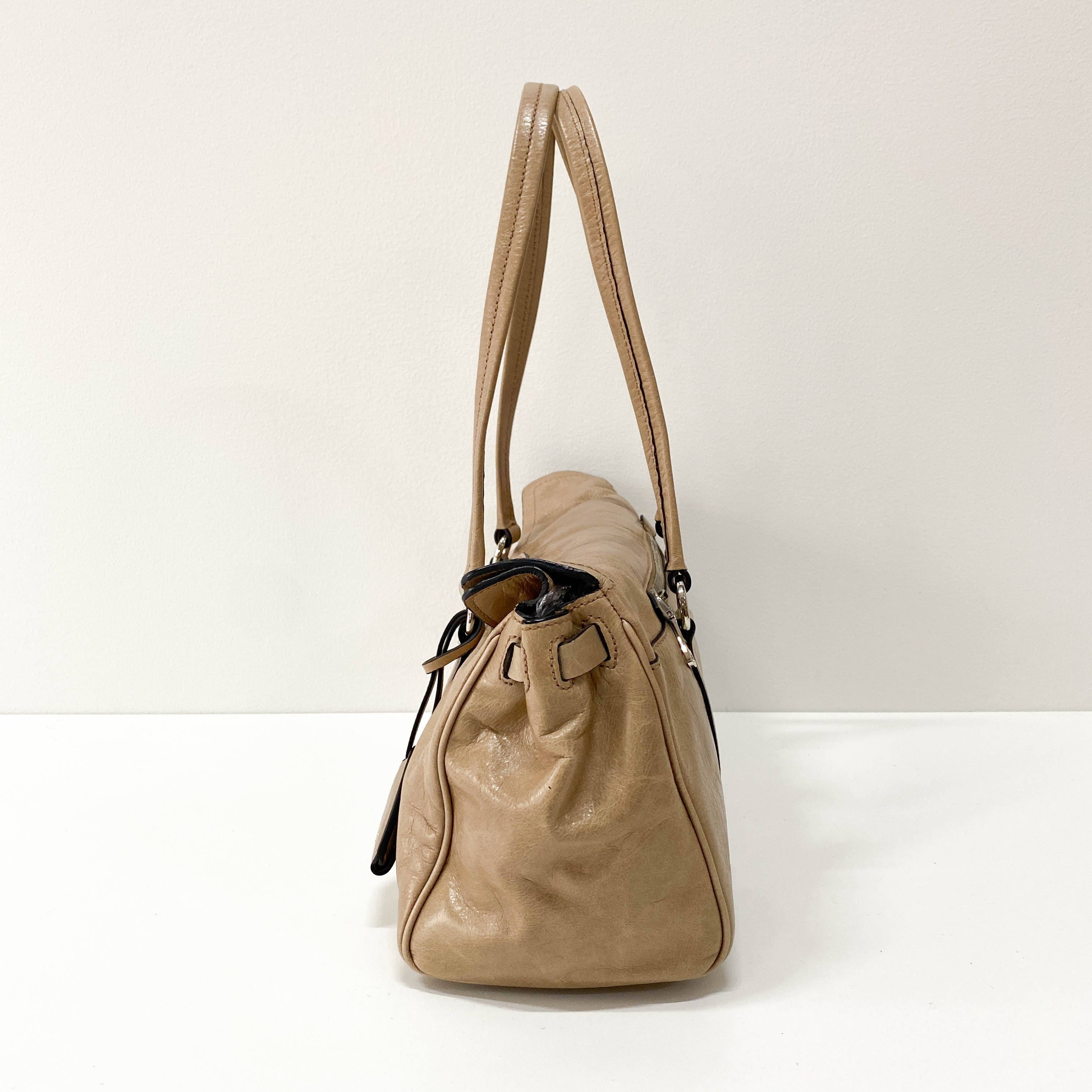 Archive Beige Shoulder Bag