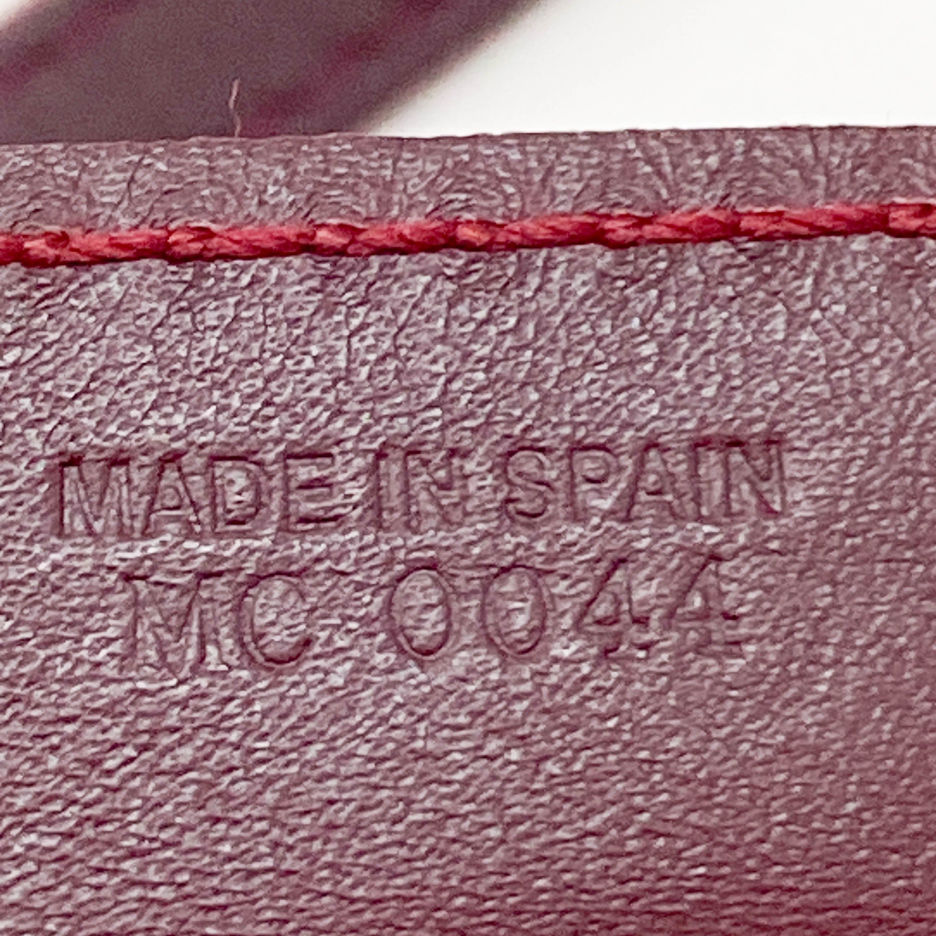 Saddle Oblique Red Canvas Shoulder Bag