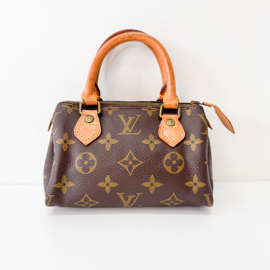 Mini Monogram Brown Leather Handbag