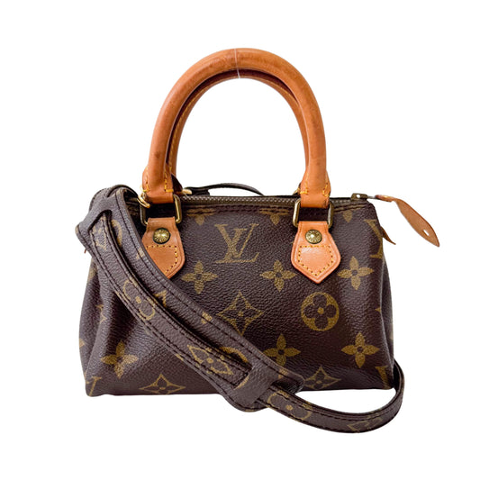 Mini Monogram Brown Leather Handbag
