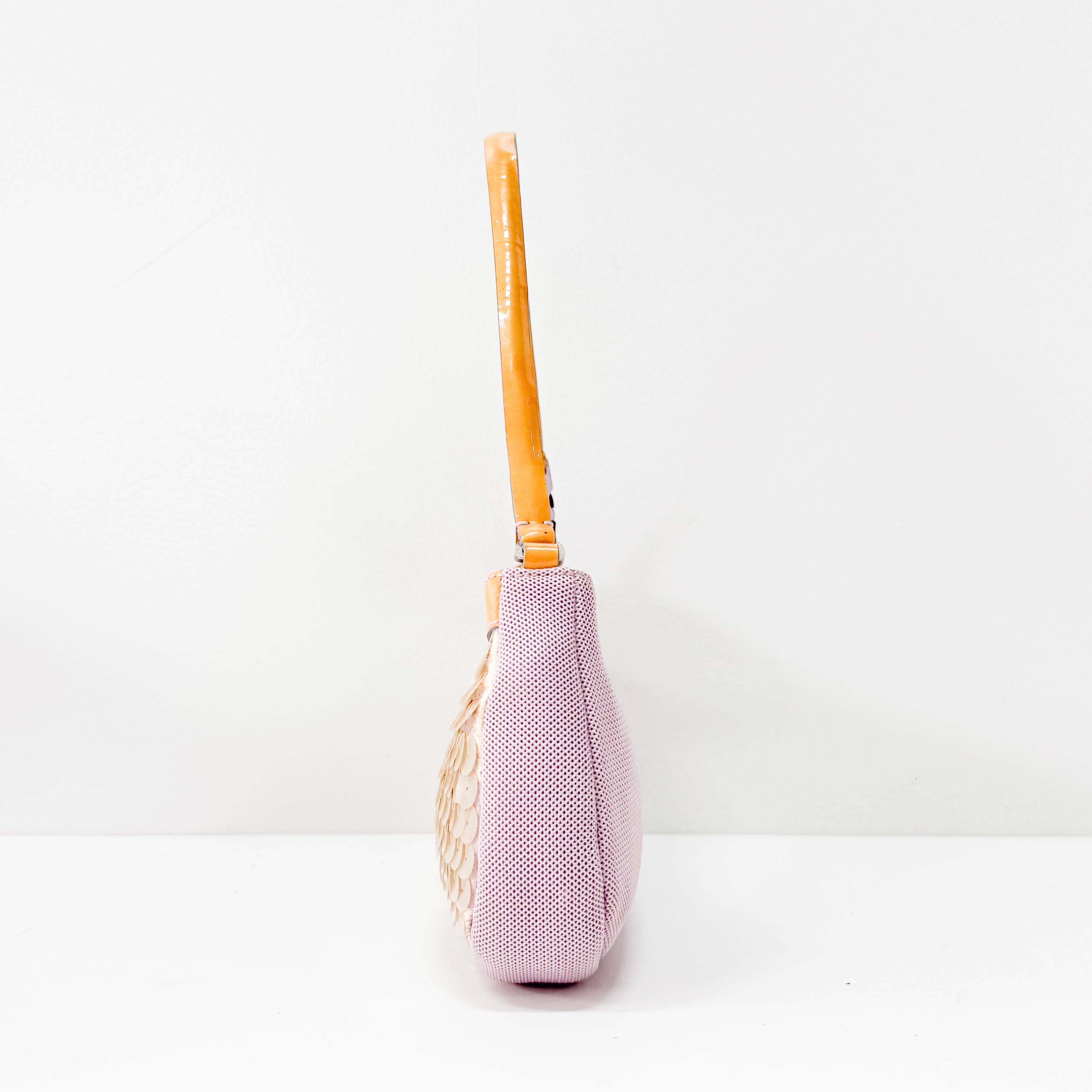 Multicolor Sequin and Mesh Shoulder Bag