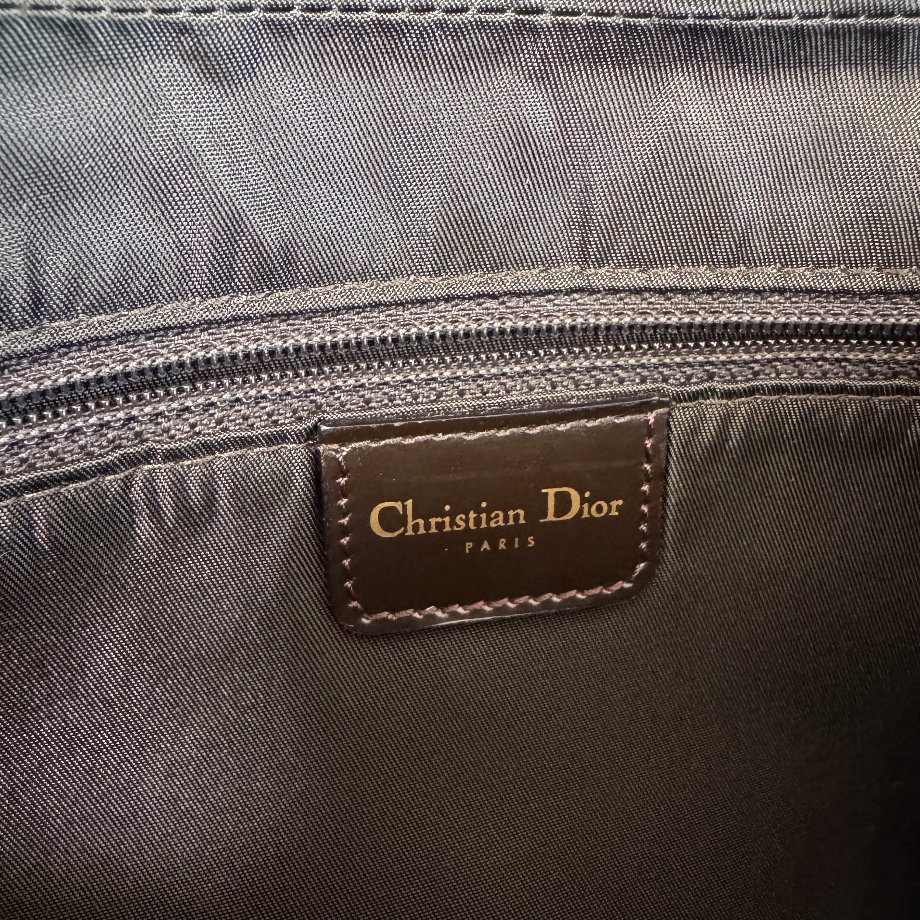 Malice Pearl Leopard Brown Leather Shoulder Bag