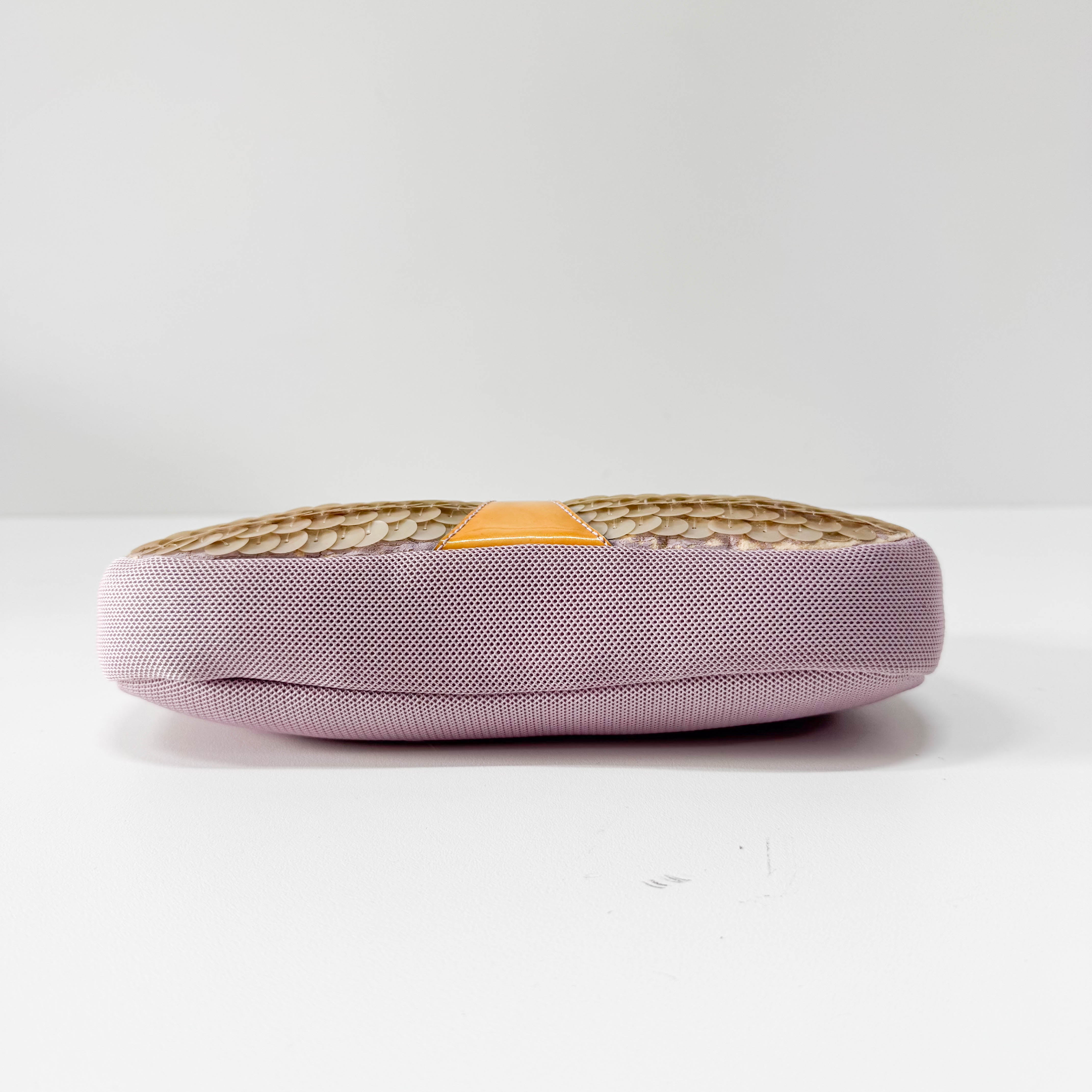 Multicolor Sequin and Mesh Shoulder Bag