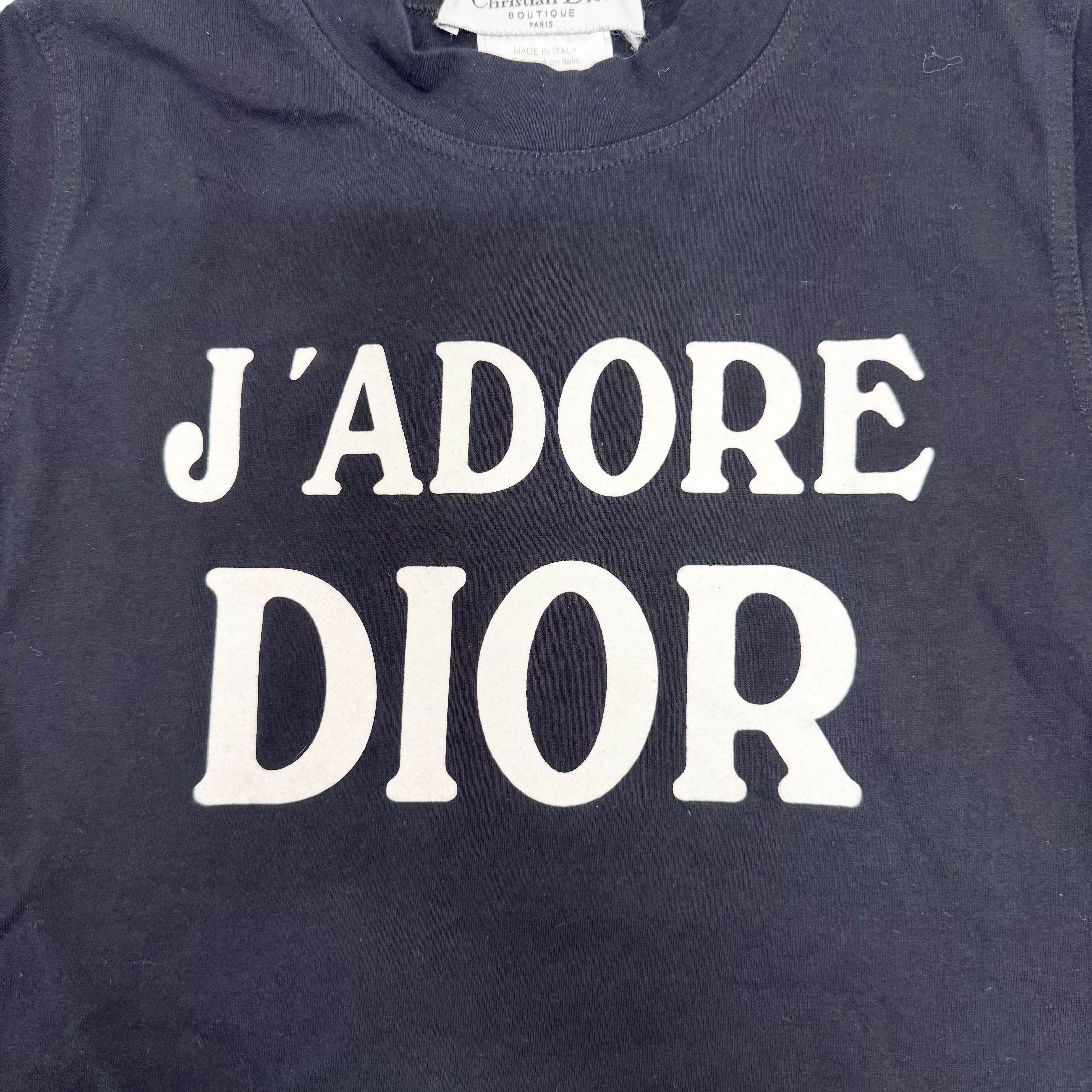J'Adore Long Sleeve T-Shirt Black