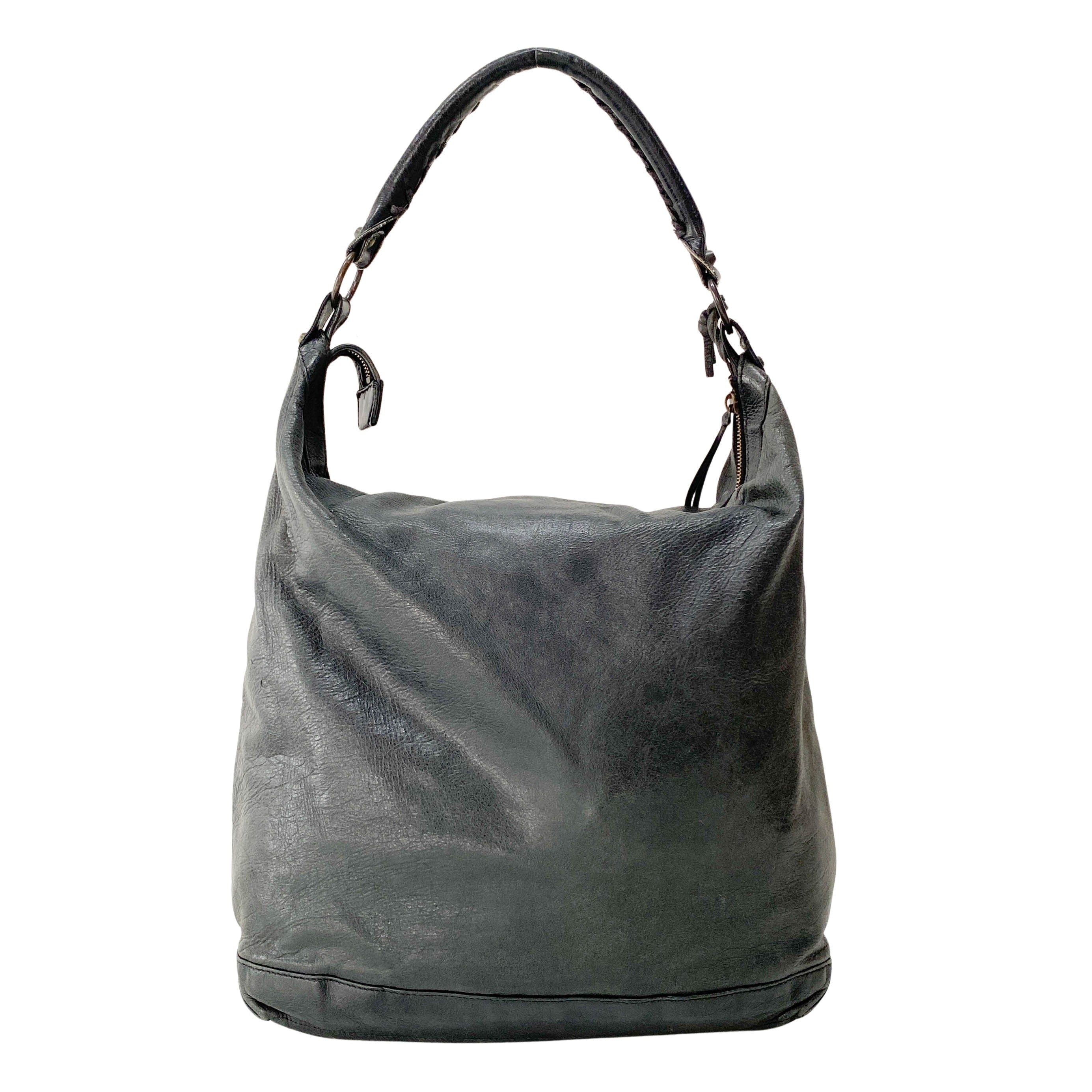 The Day Black Leather Hobo Bag