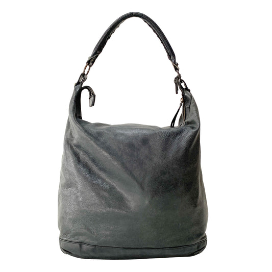 The Day Black Leather Hobo Bag