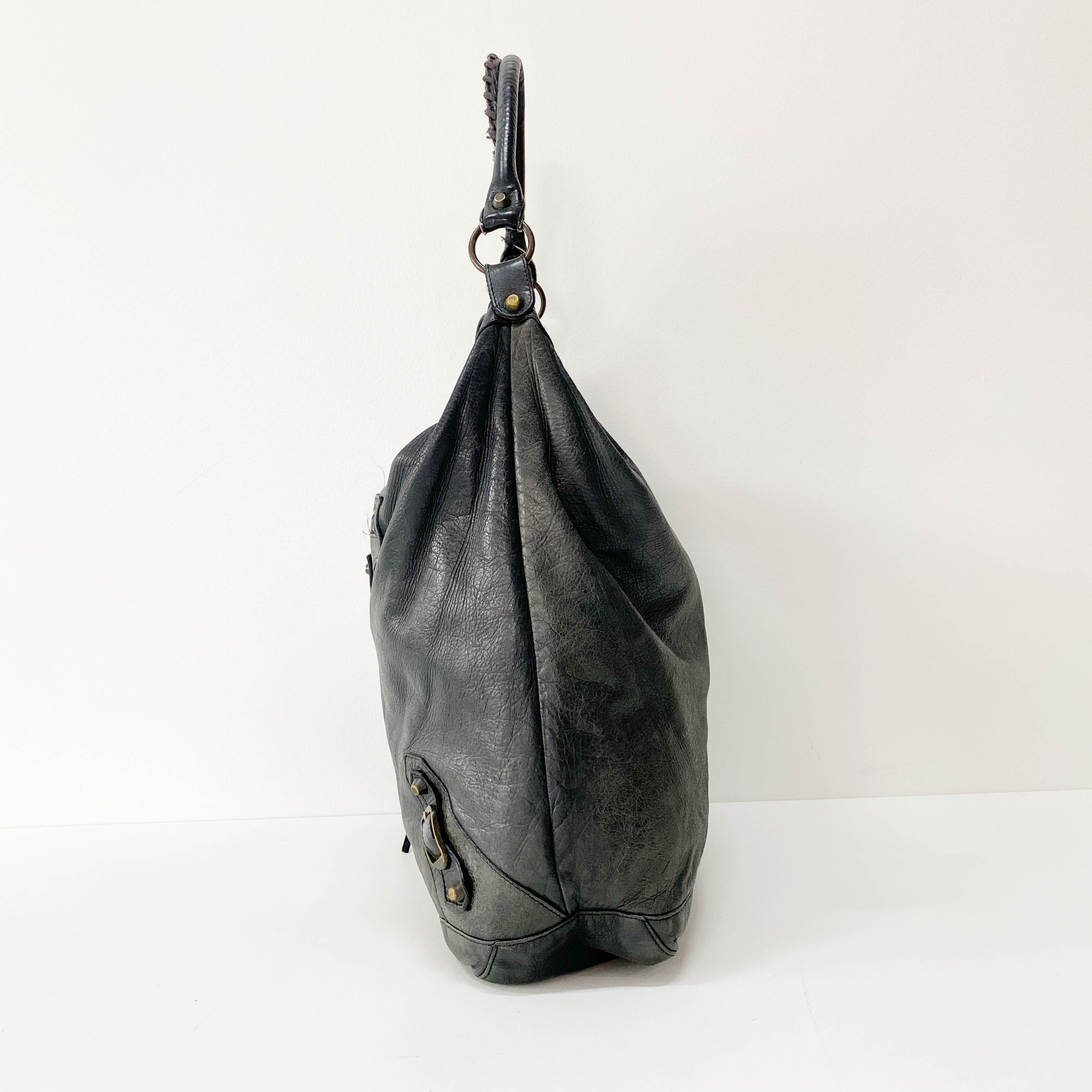 The Day Black Leather Hobo Bag