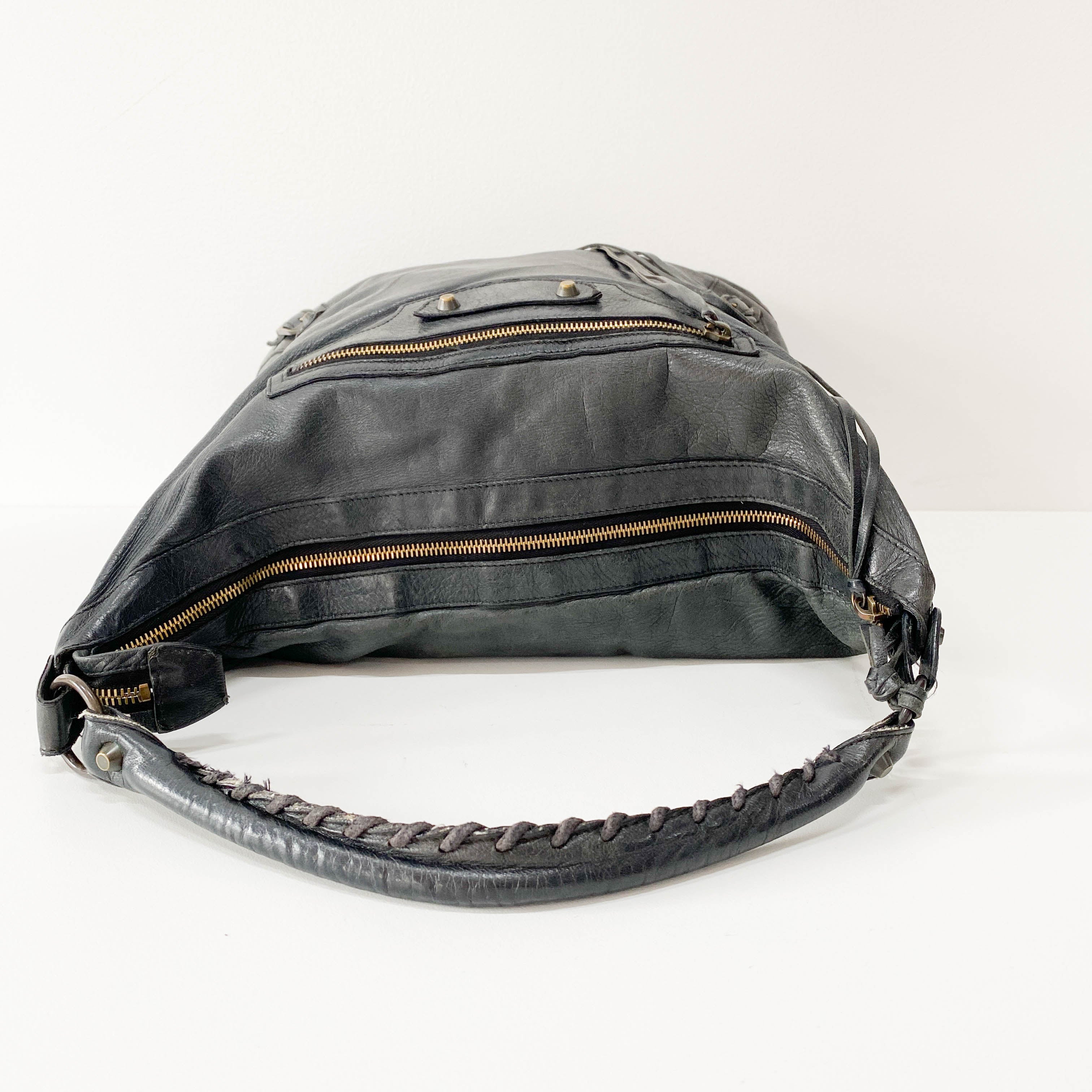 The Day Black Leather Hobo Bag