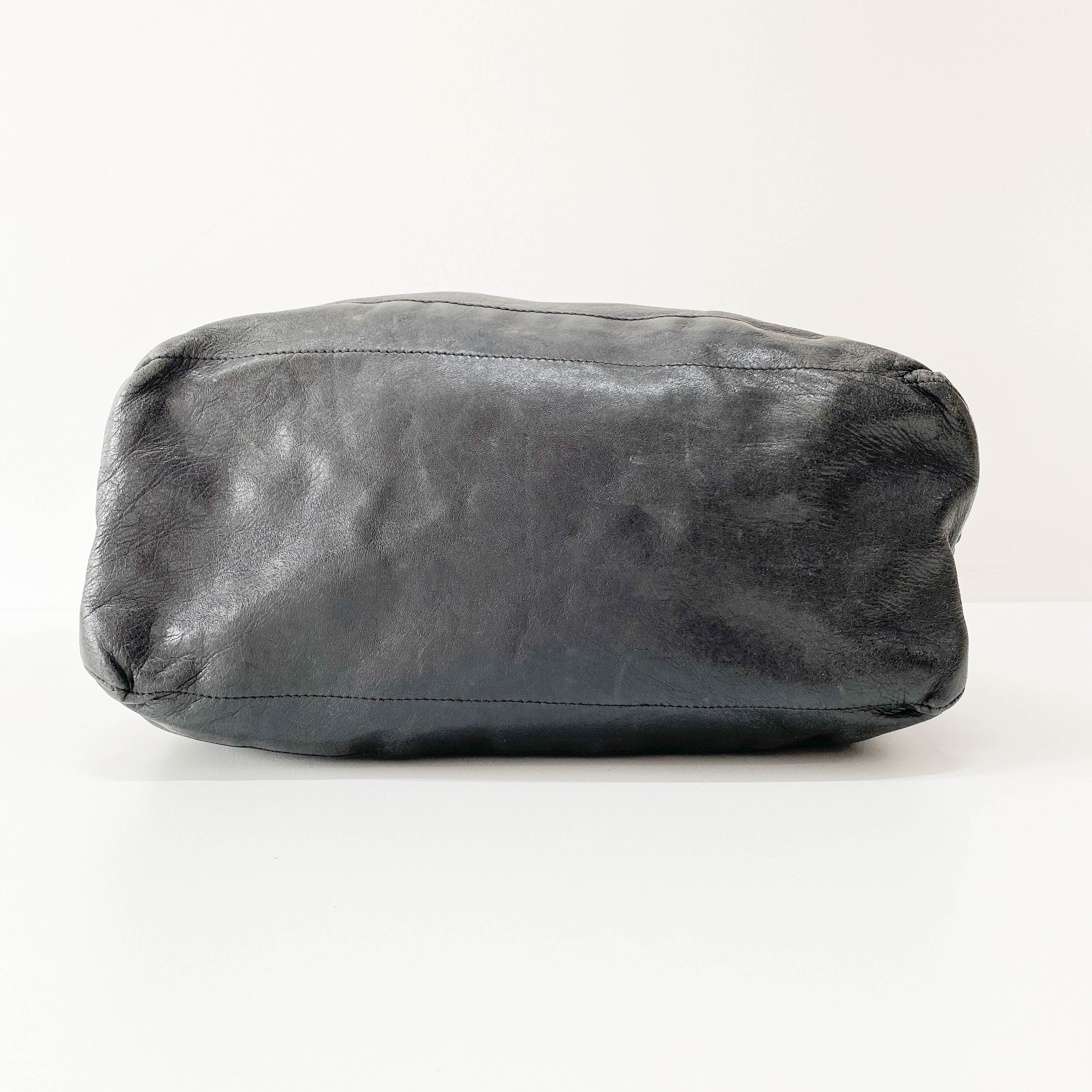 The Day Black Leather Hobo Bag