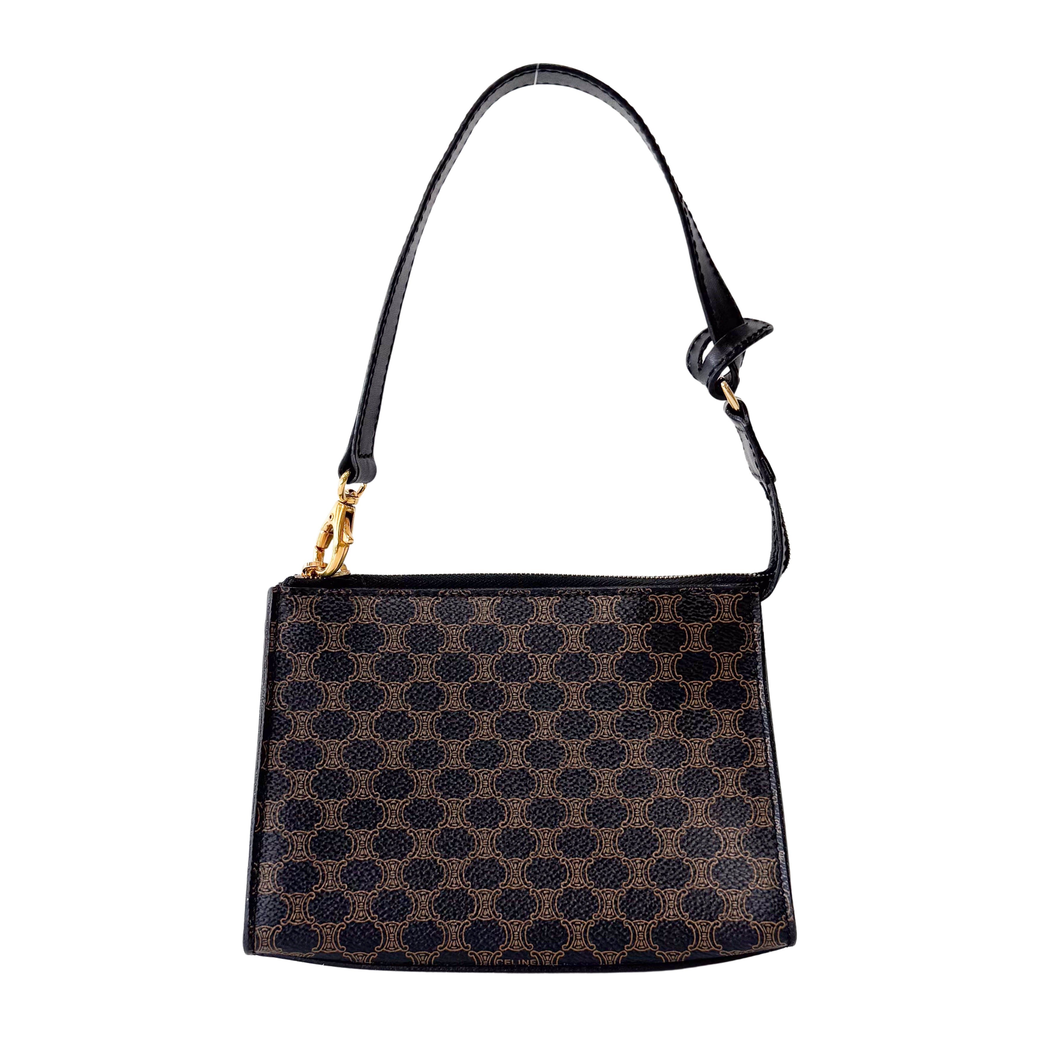 Macadam Black Leather Mini Shoulder Bag