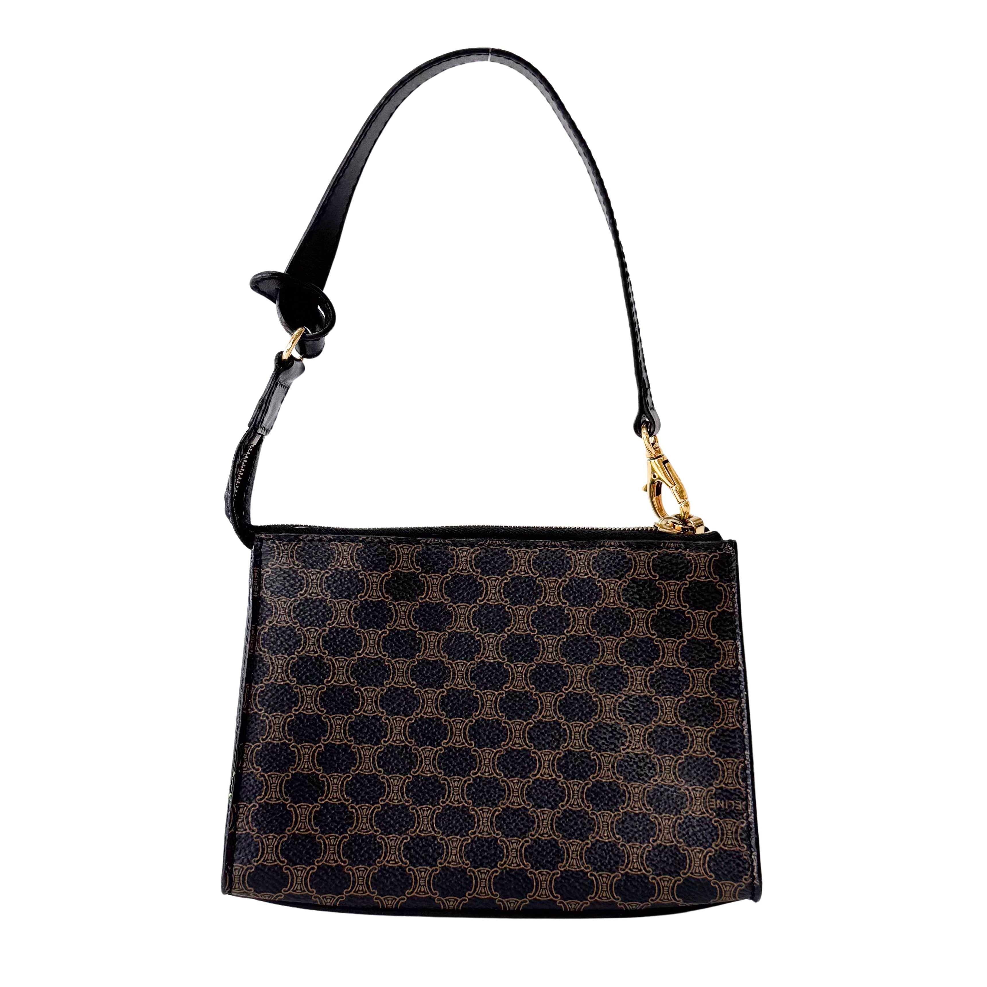 Macadam Black Leather Mini Shoulder Bag