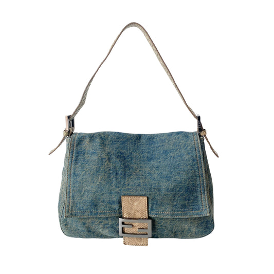 Mamma Baguette Blue Denim Bag