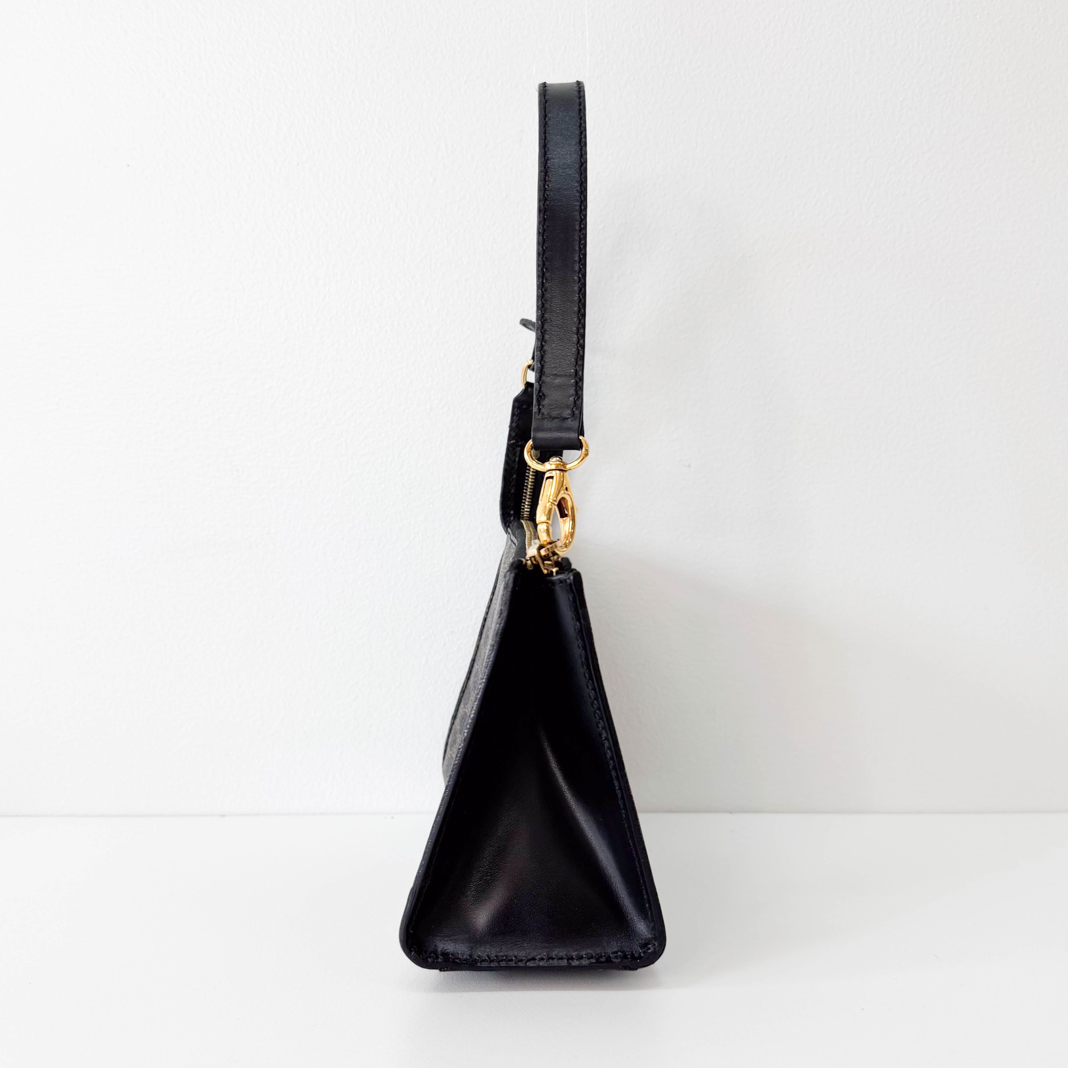 Macadam Black Leather Mini Shoulder Bag