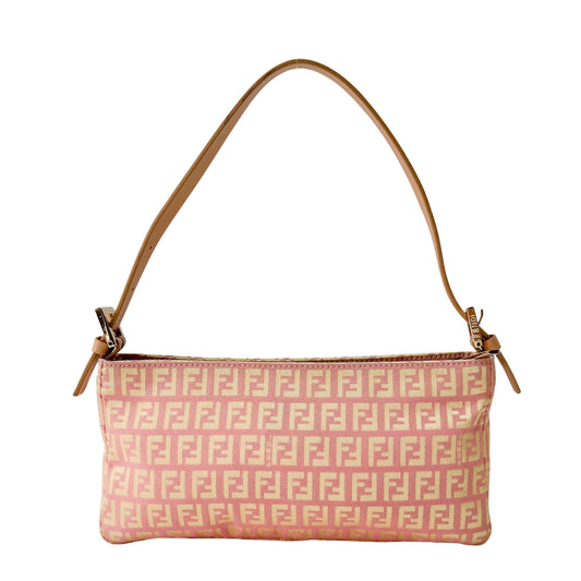 Zucchino Pink Canvas Shoulder Bag