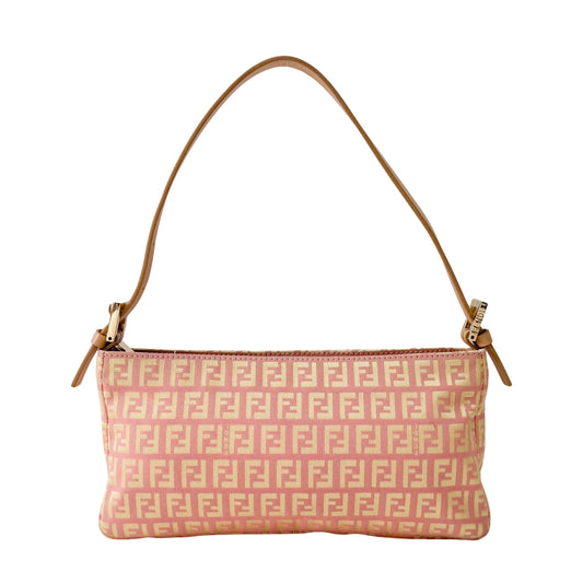 Zucchino Pink Canvas Shoulder Bag