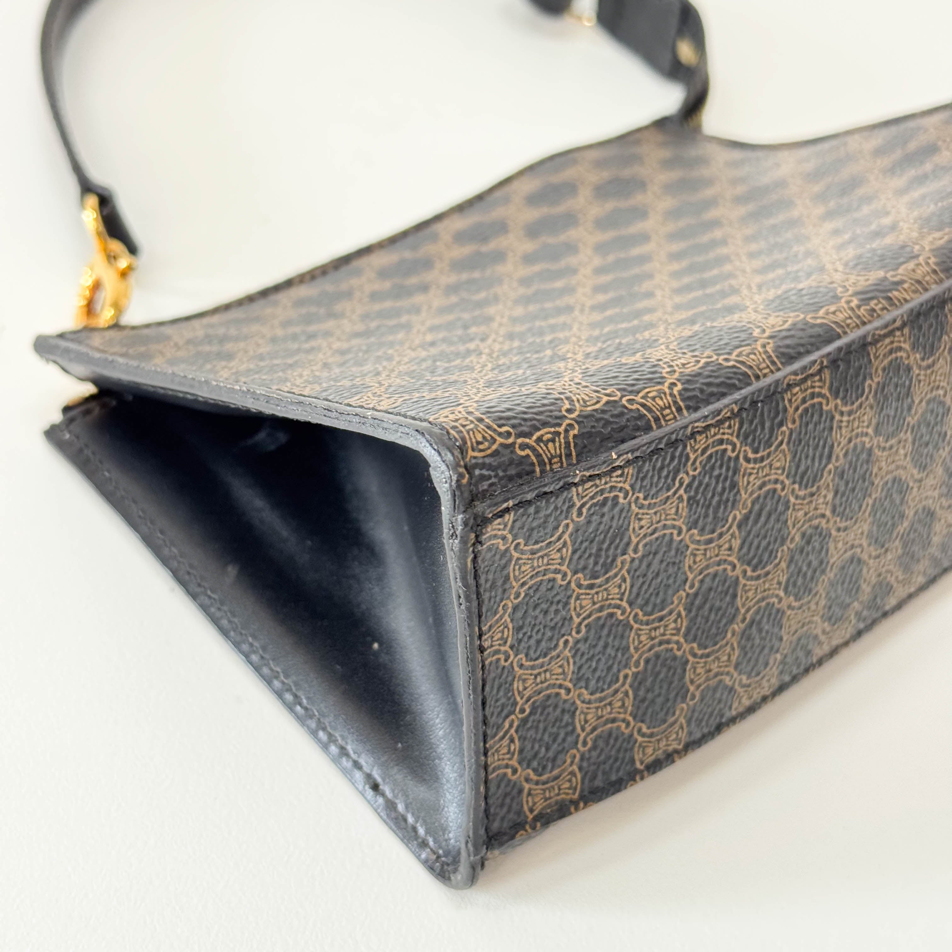 Macadam Black Leather Mini Shoulder Bag