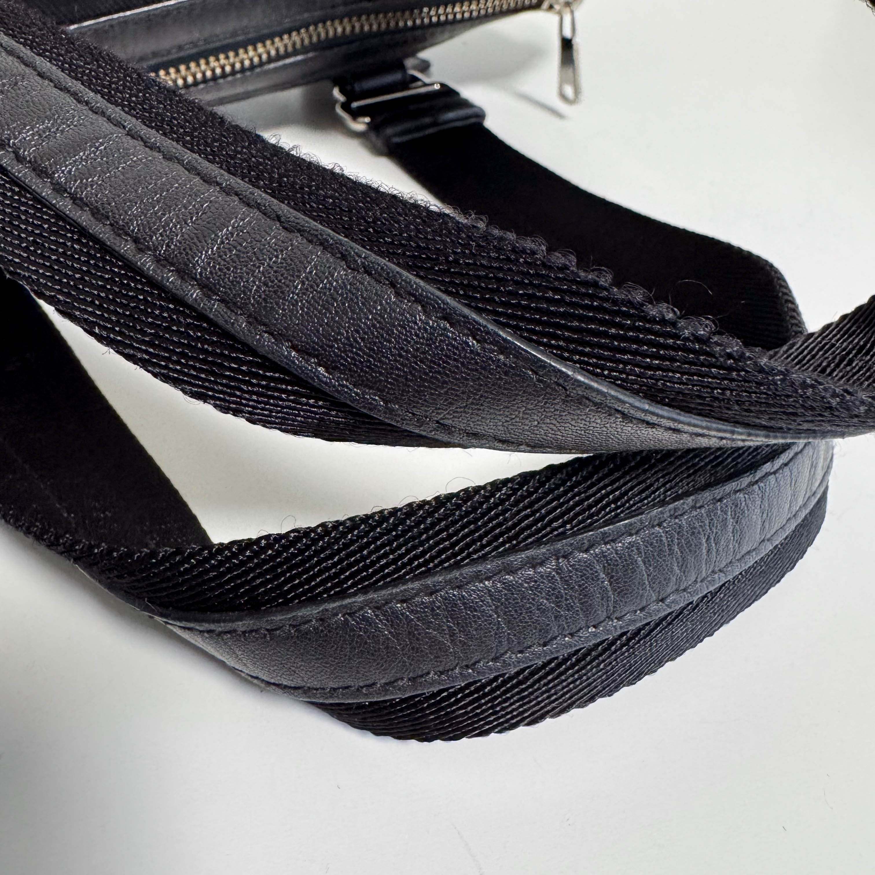 Yves Saint Laurent Black Canvas Kahala Shoulder Bag