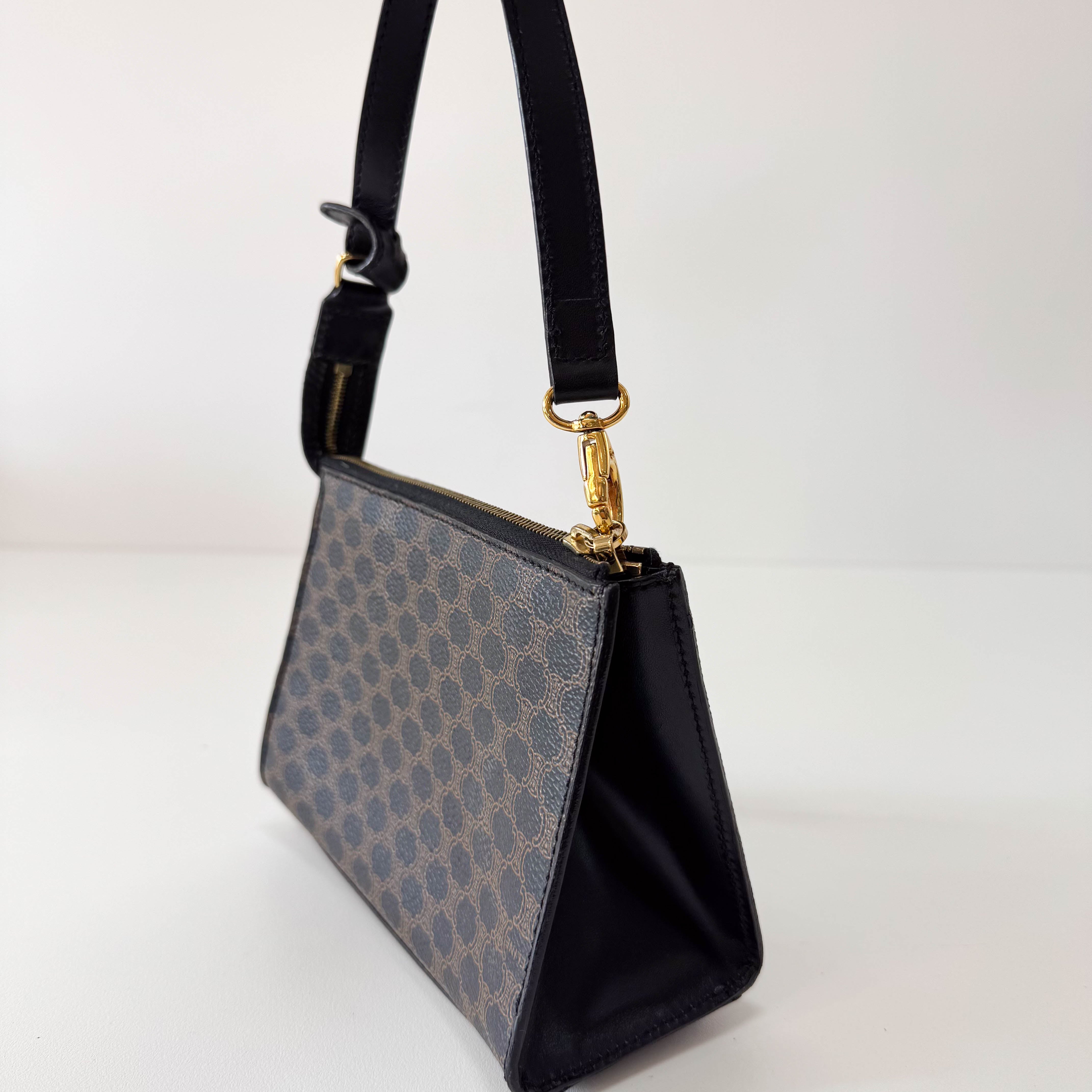 Macadam Black Leather Mini Shoulder Bag