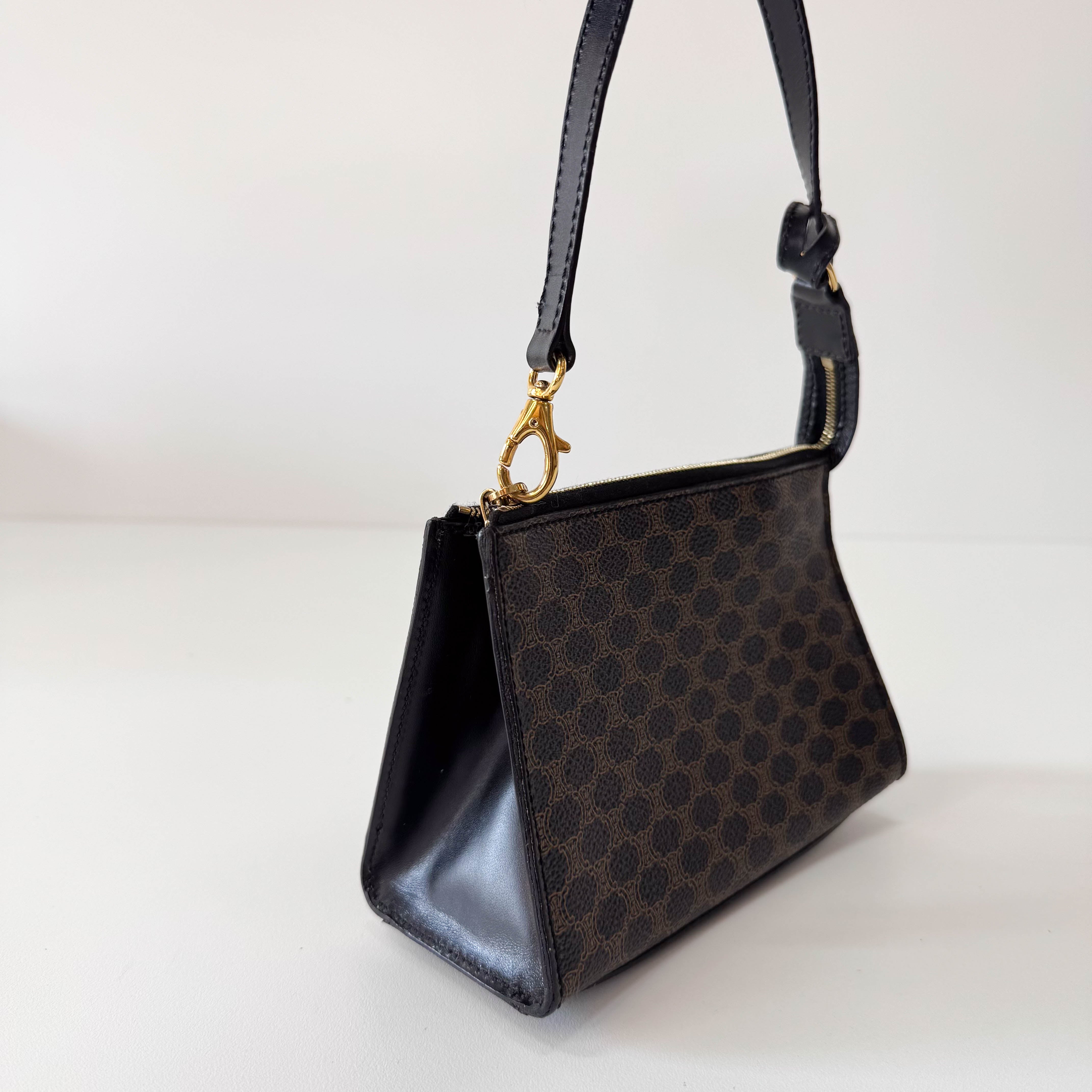 Macadam Black Leather Mini Shoulder Bag