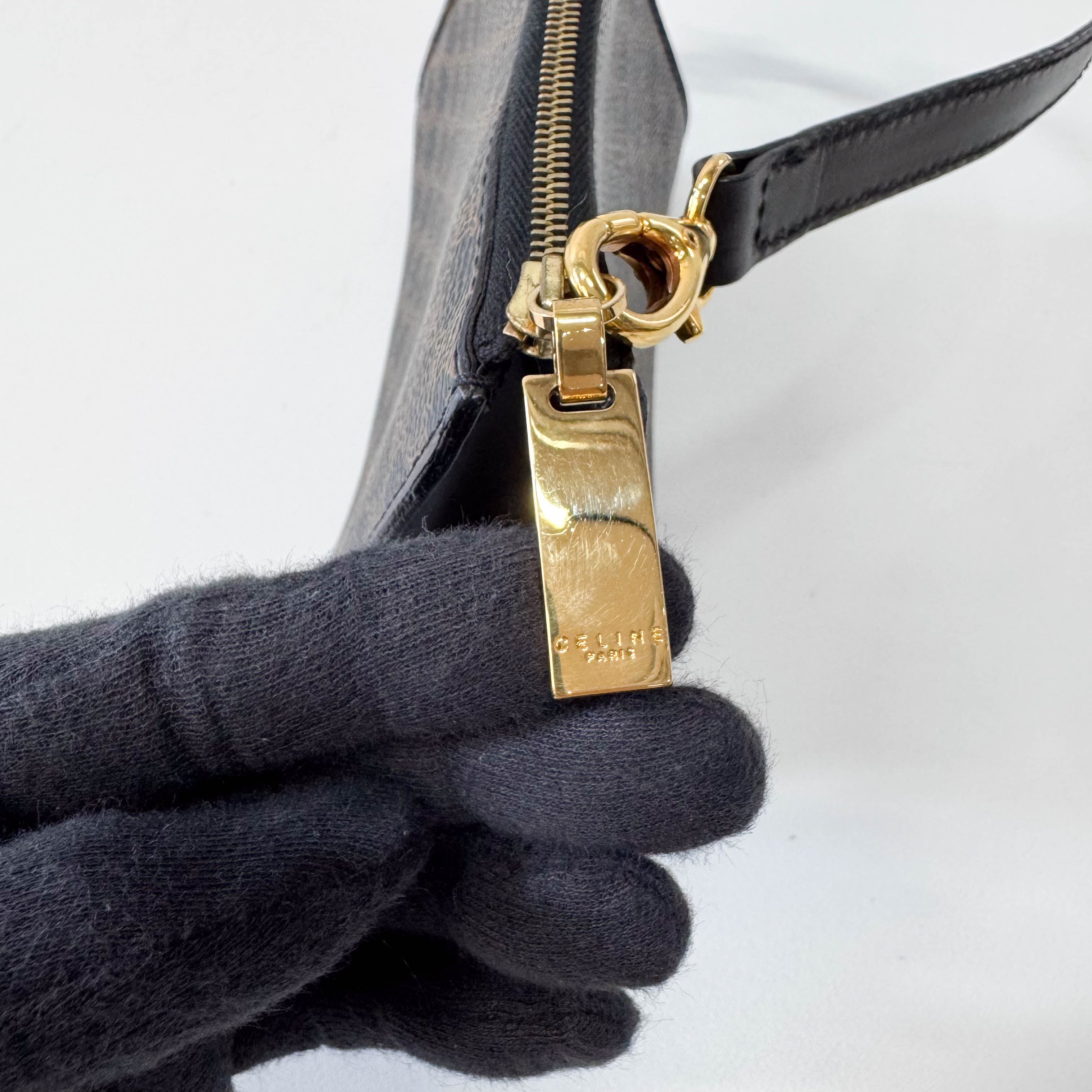 Macadam Black Leather Mini Shoulder Bag