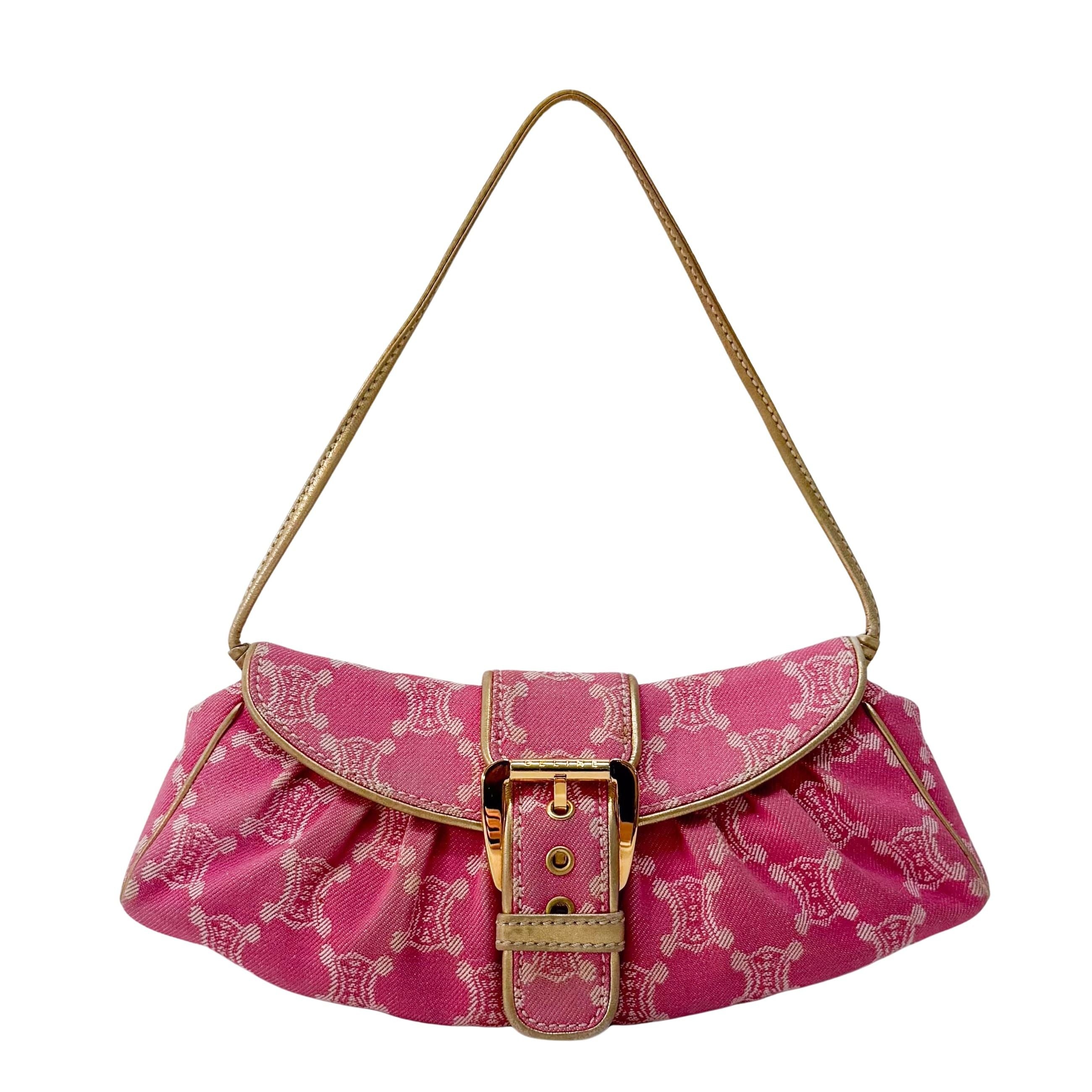 Macadam Pink Denim Shoulder Bag