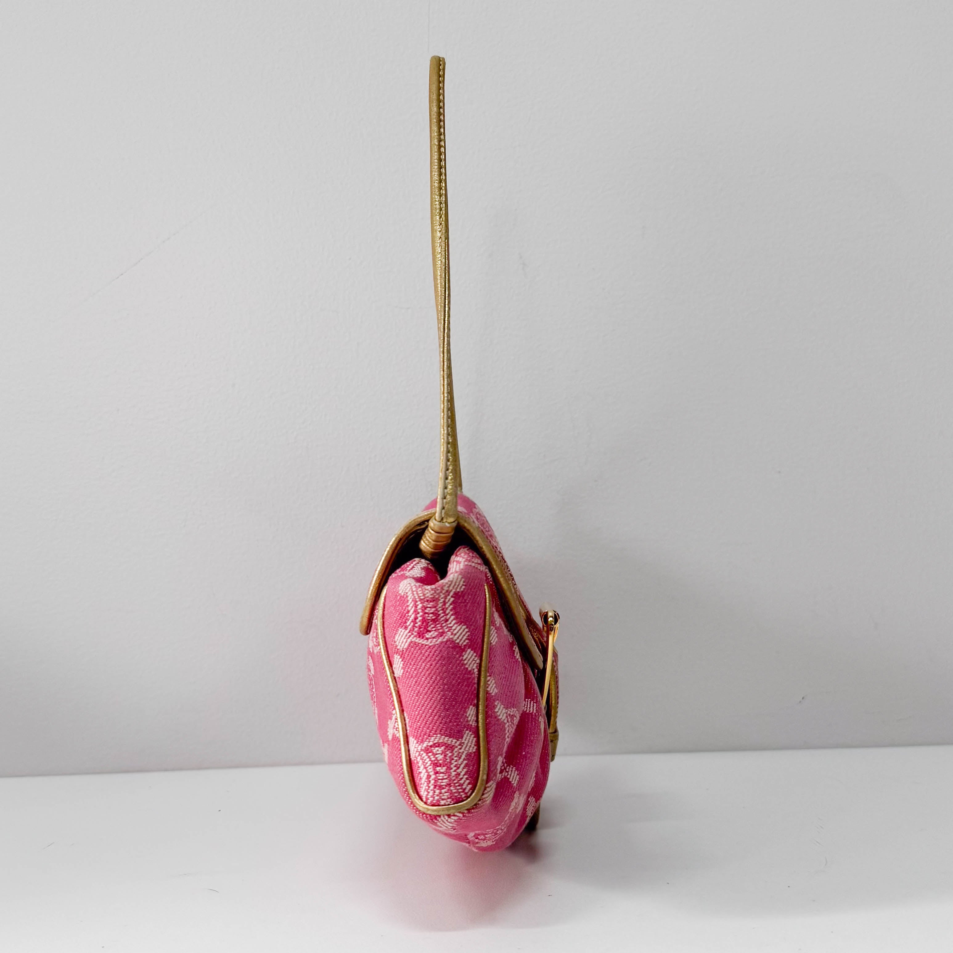 Macadam Pink Denim Shoulder Bag