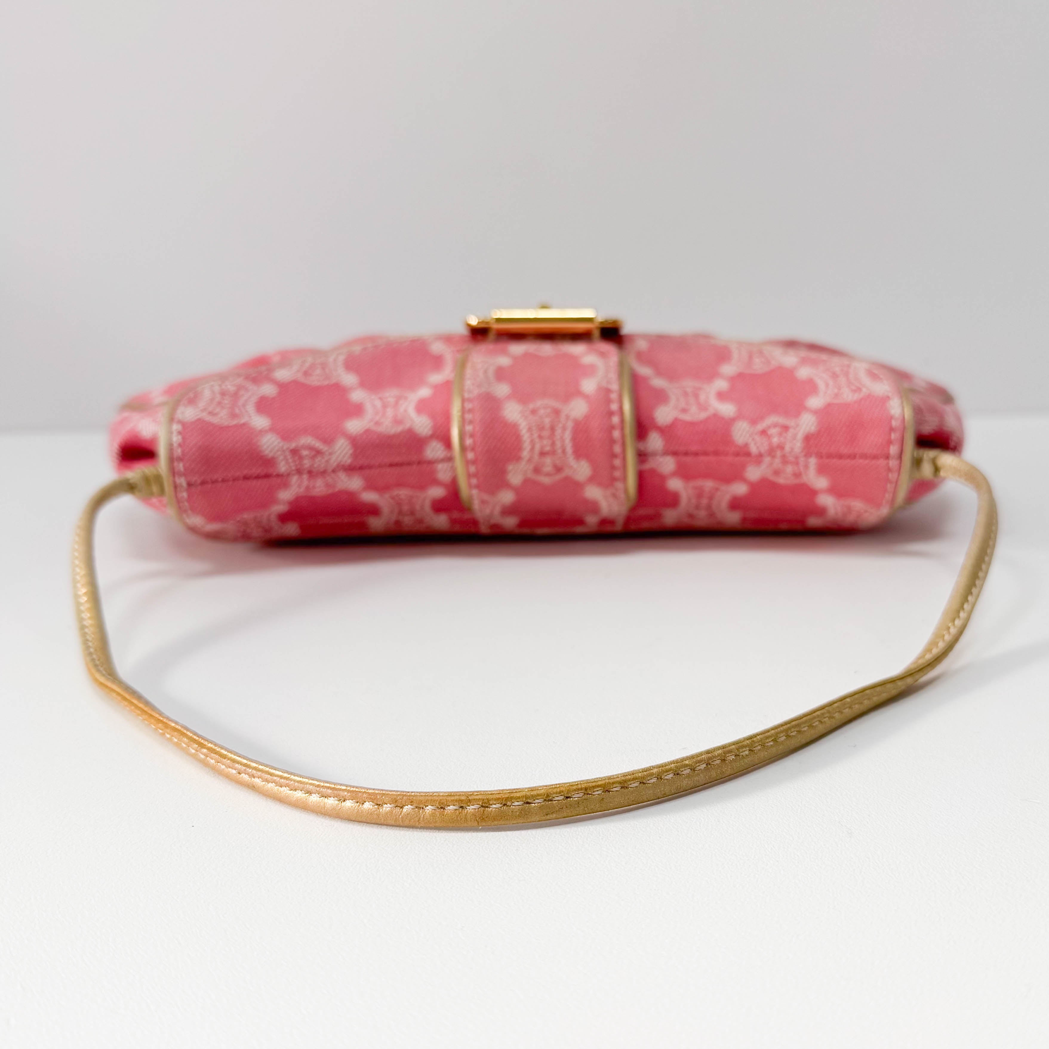 Macadam Pink Denim Shoulder Bag