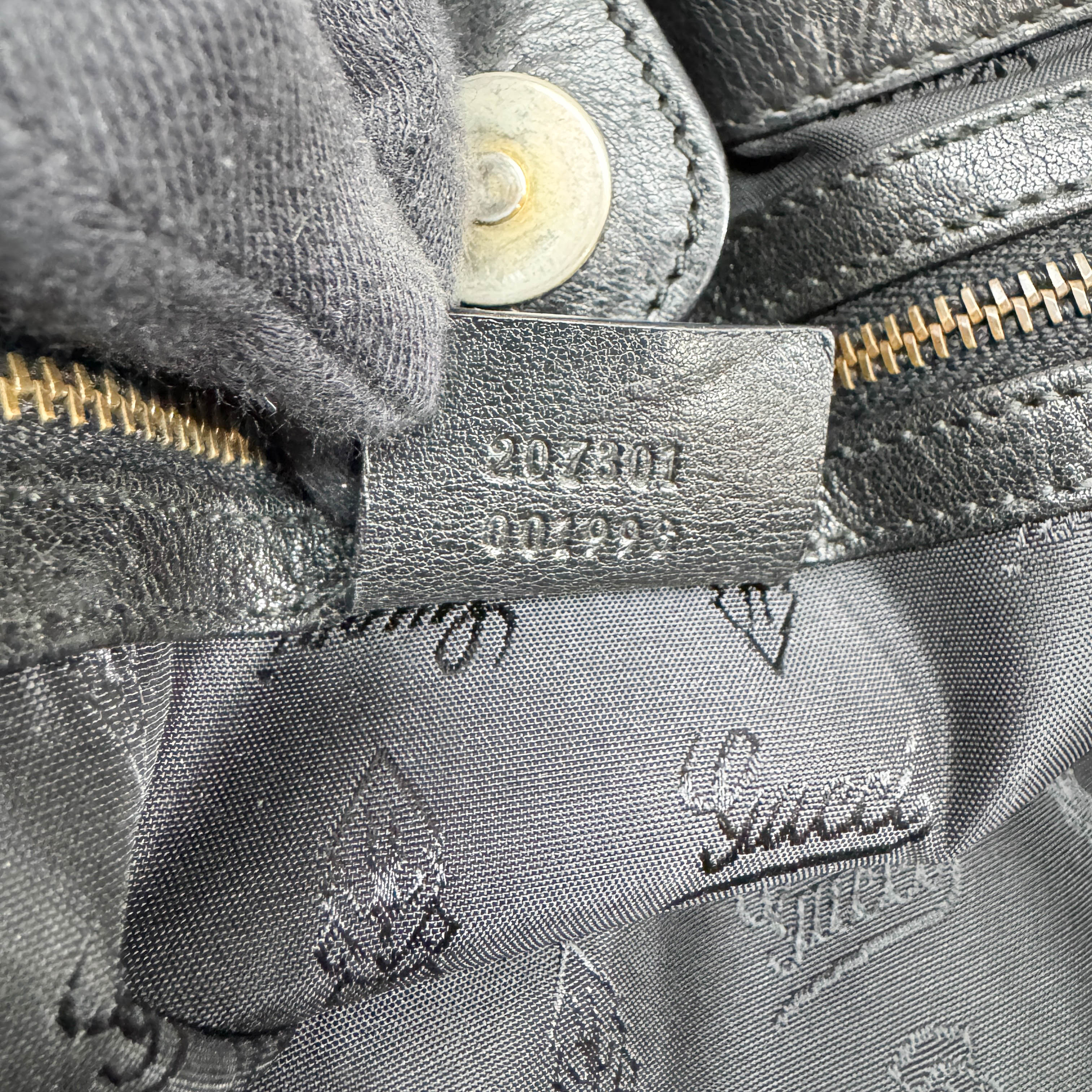 Babouska Studded Fringe Black Leather Shoulder Bag