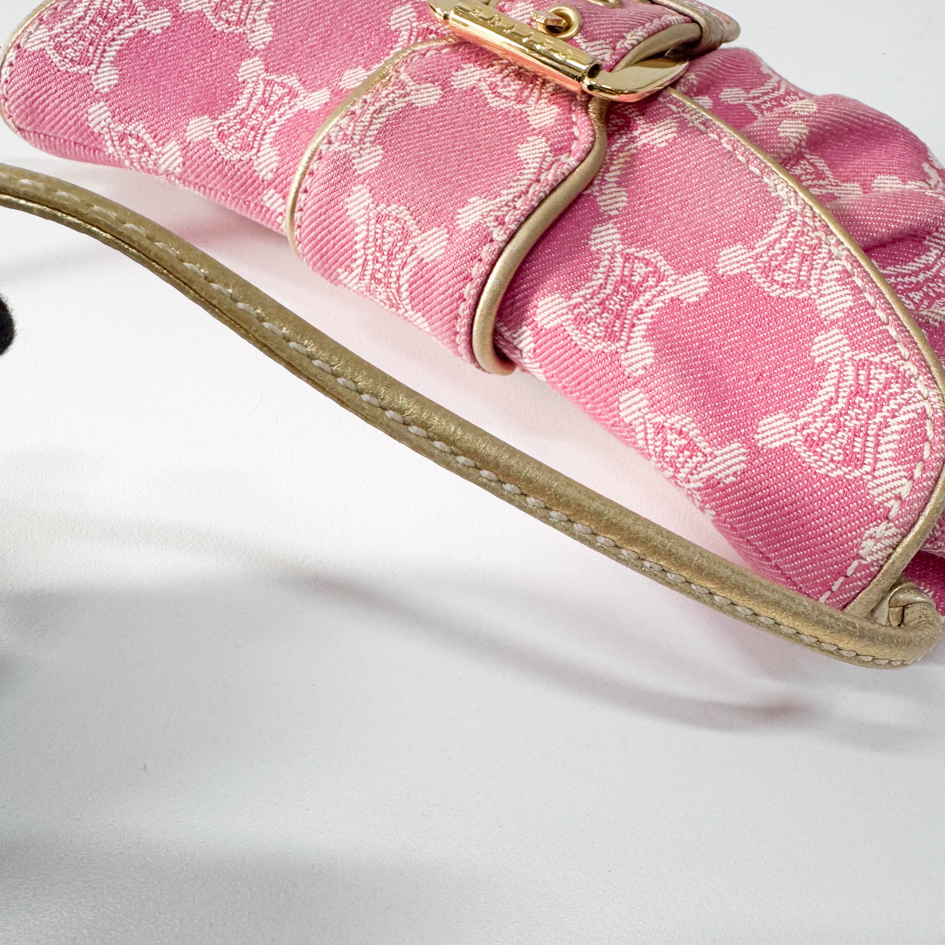 Macadam Pink Denim Shoulder Bag