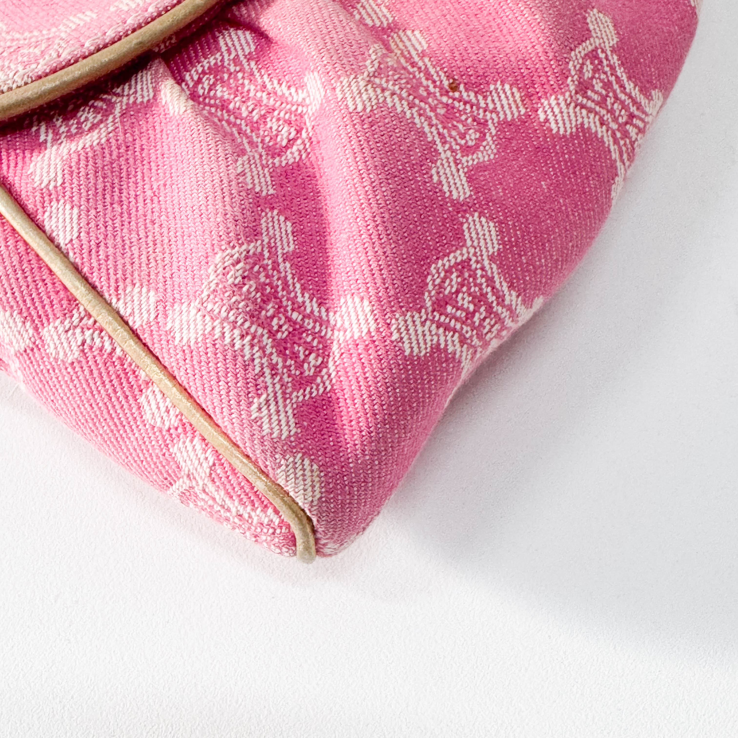 Macadam Pink Denim Shoulder Bag