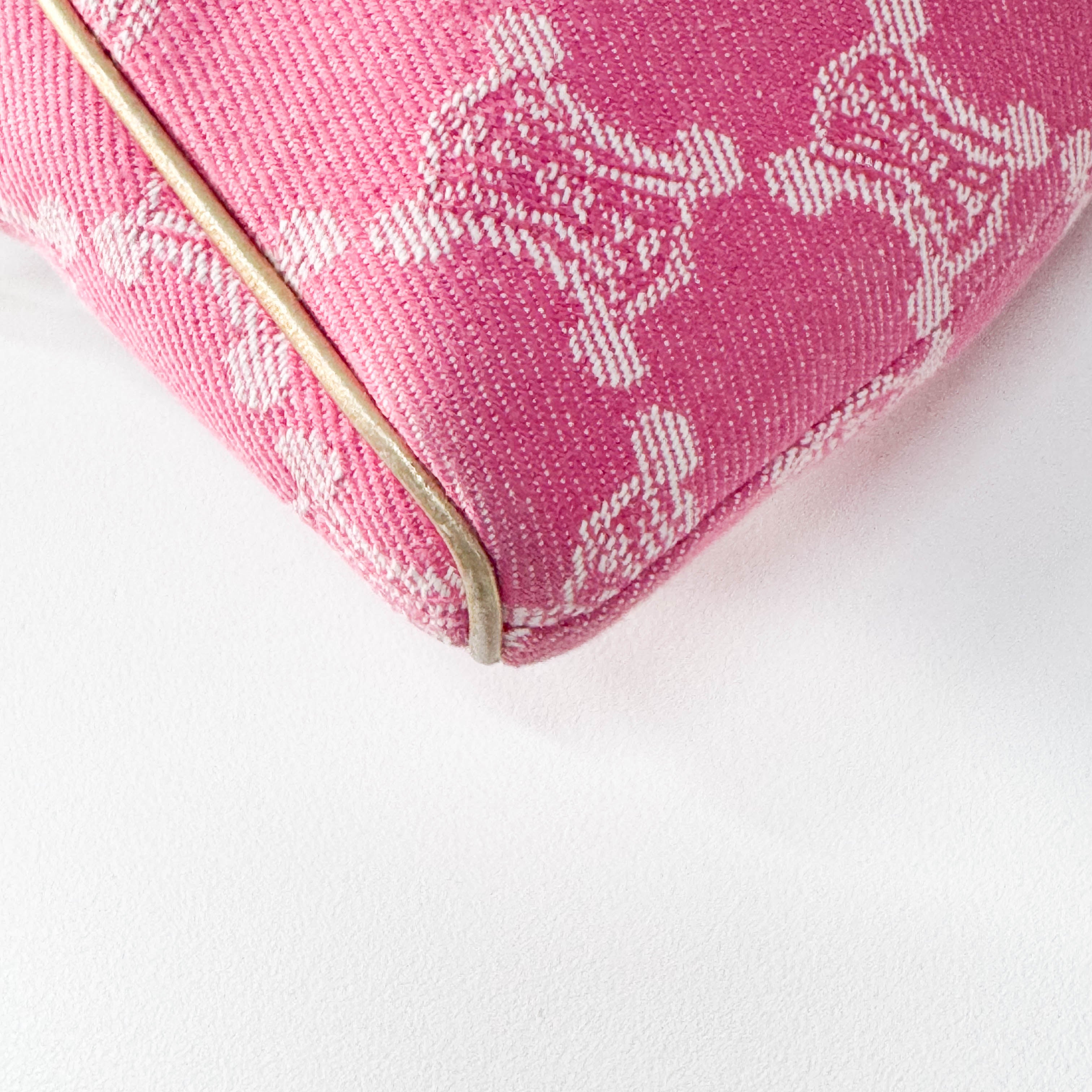 Macadam Pink Denim Shoulder Bag