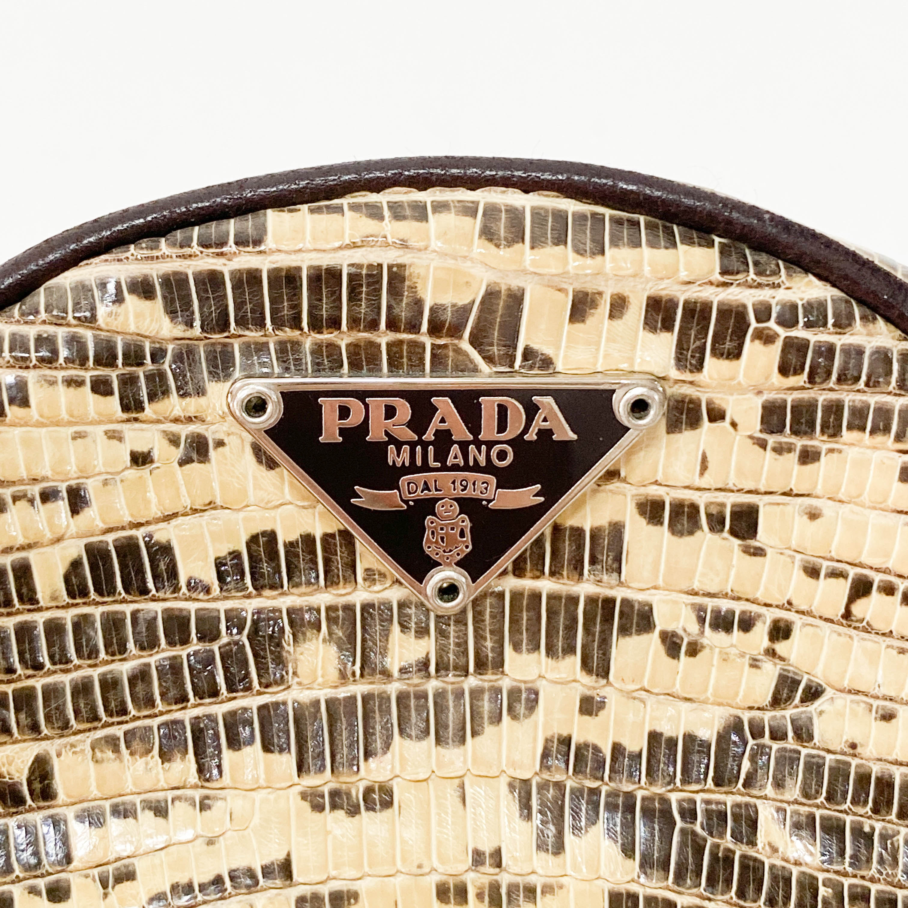 Yellow Python Embossed Leather Coin Case