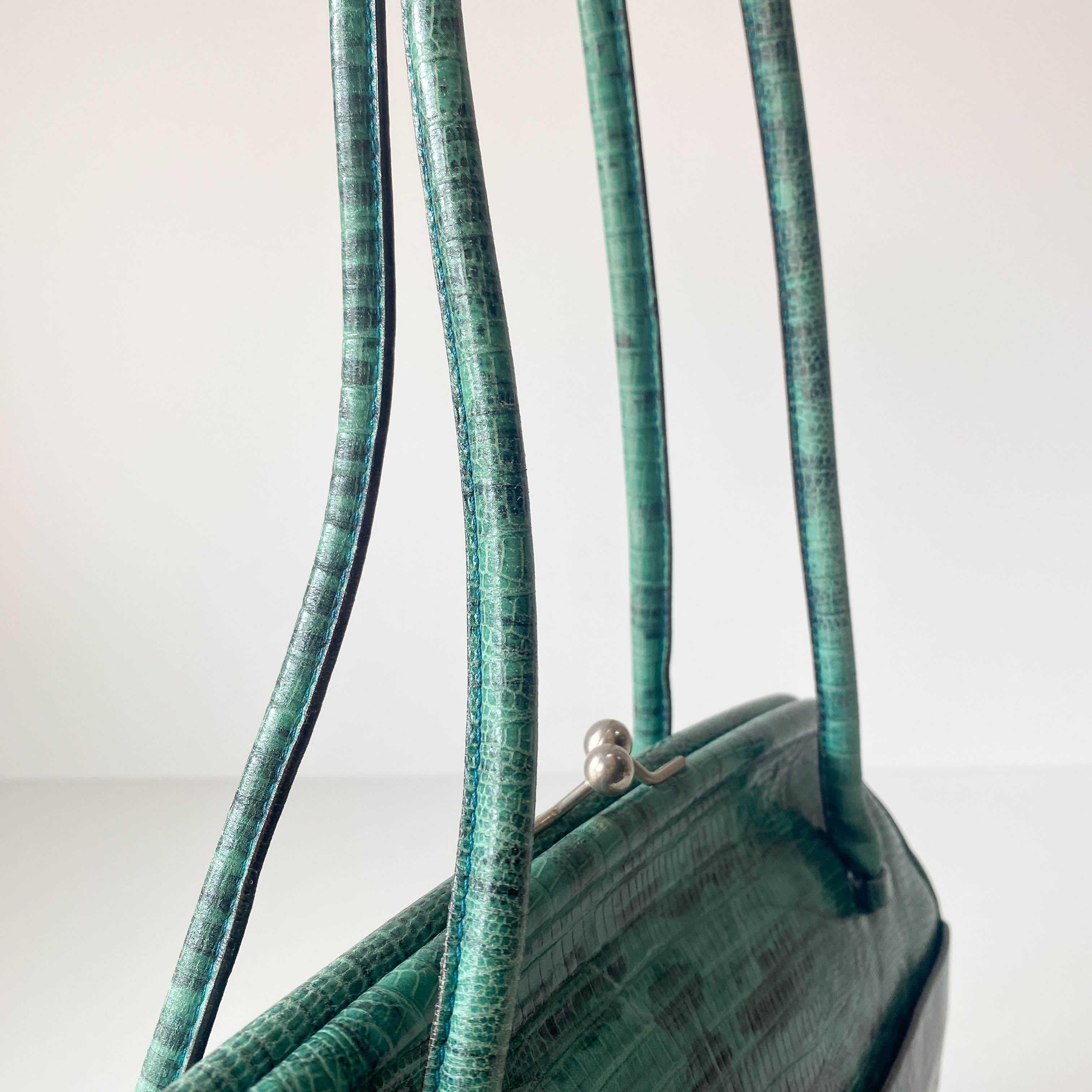 Green Lizard Leather Bag