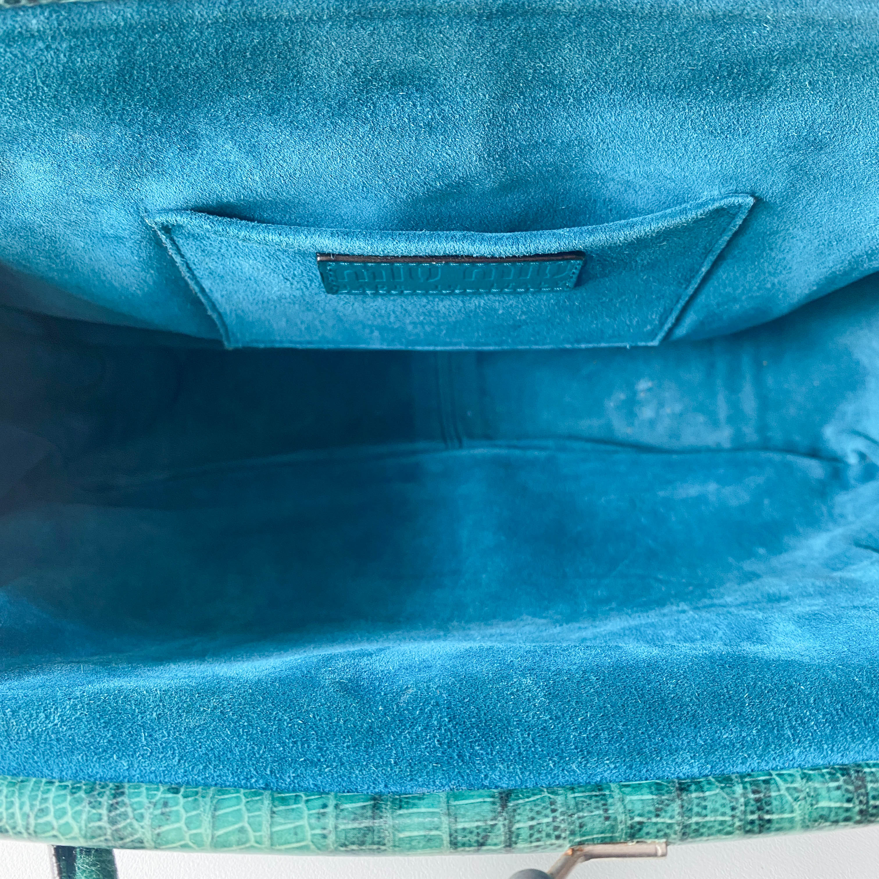 Green Lizard Leather Bag