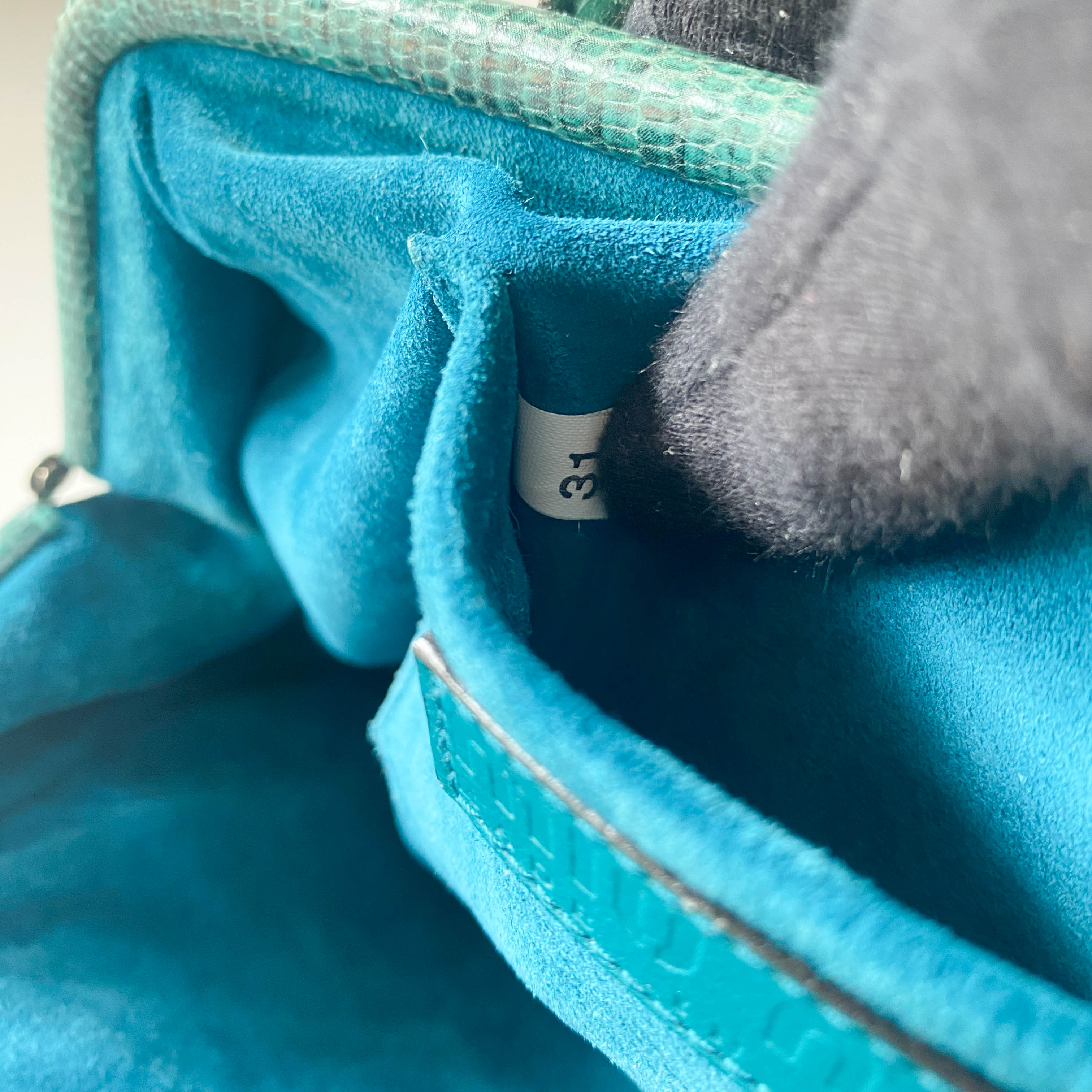 Green Lizard Leather Bag