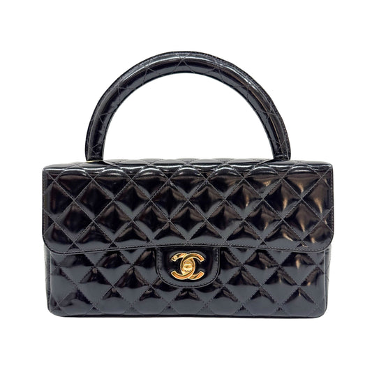 Classic Flap Black Matelasse Leather Hand Bag