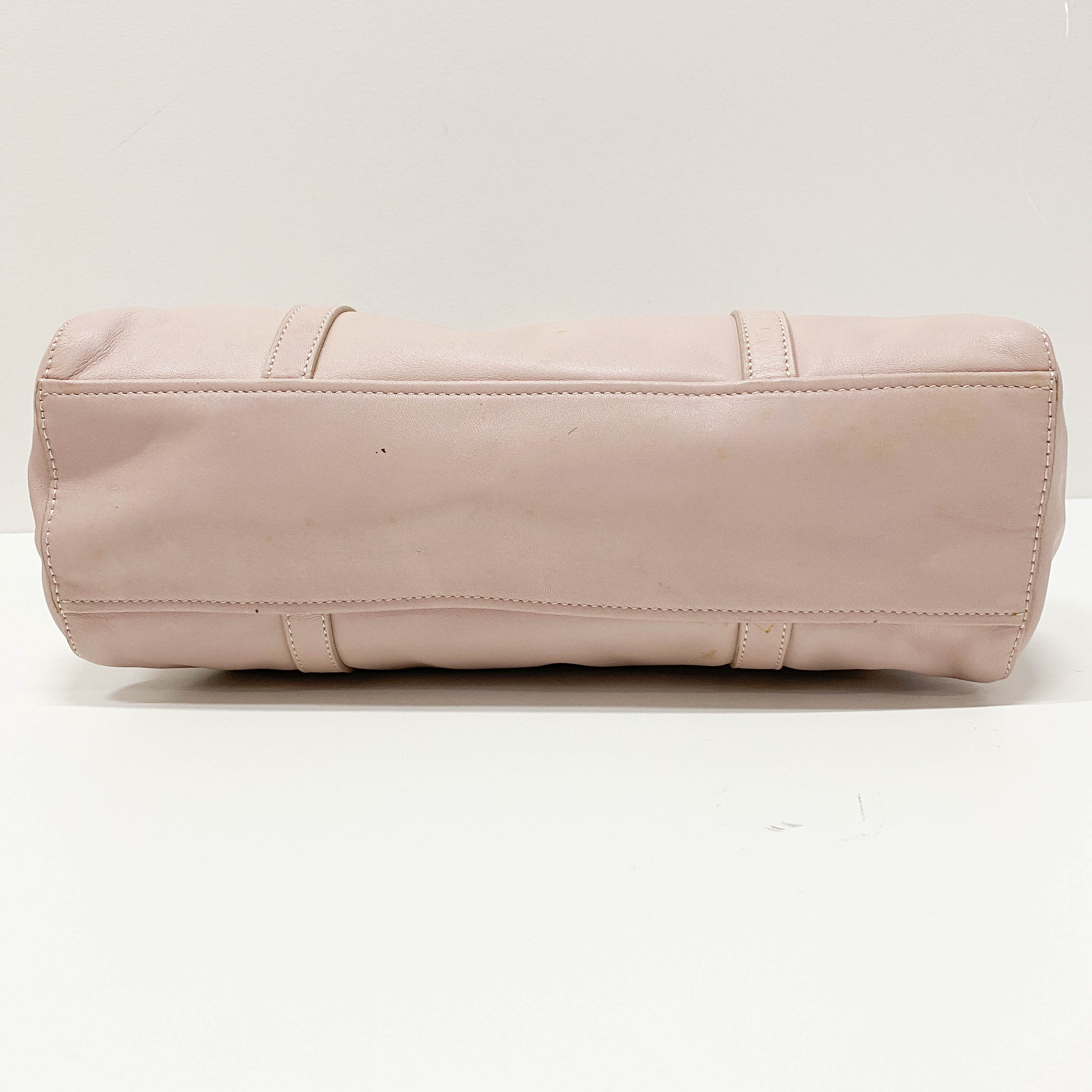 Vintage Pink Leather Two Way Bag