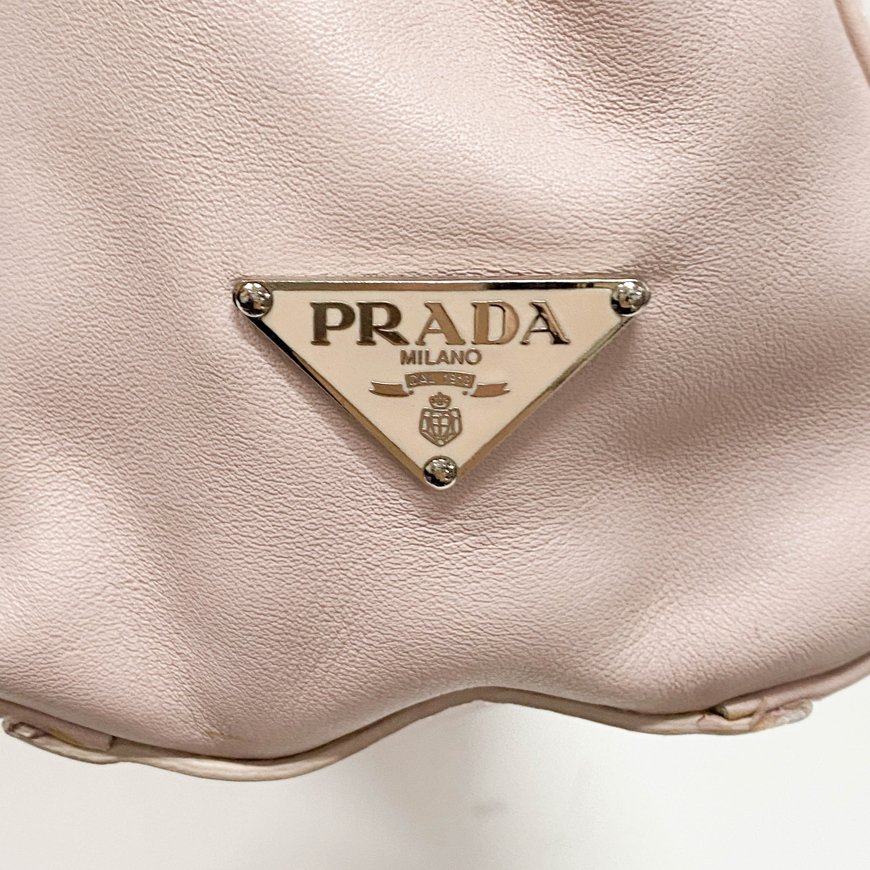 Vintage Pink Leather Two Way Bag