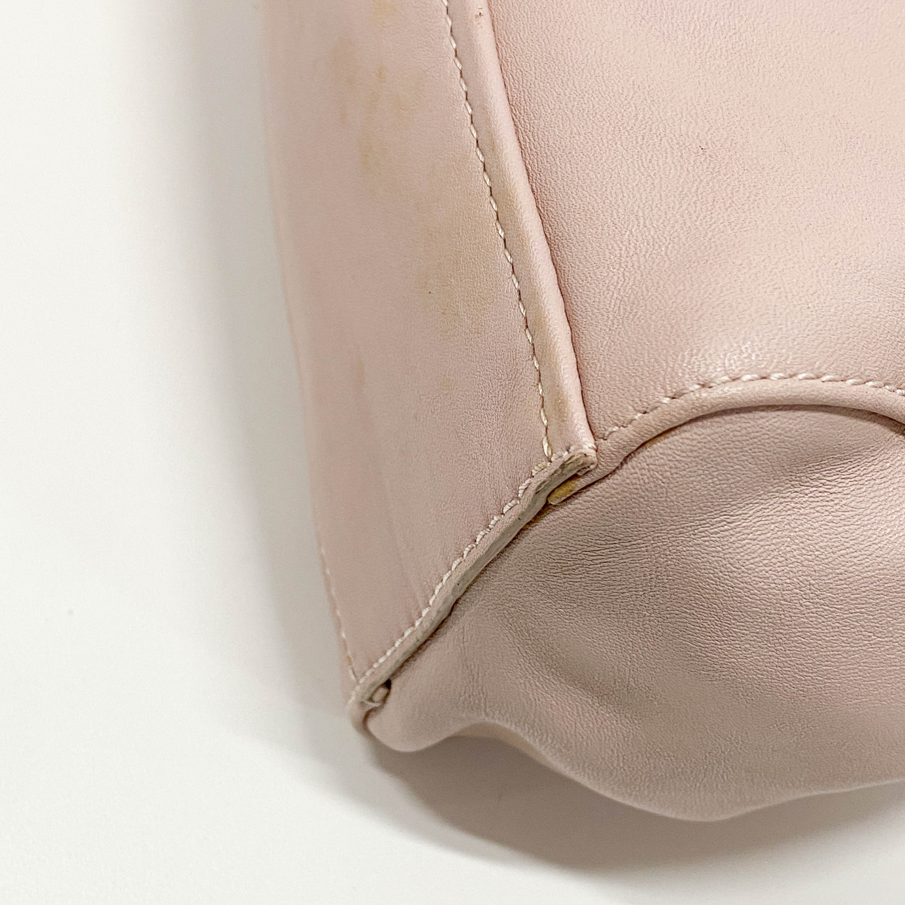 Vintage Pink Leather Two Way Bag