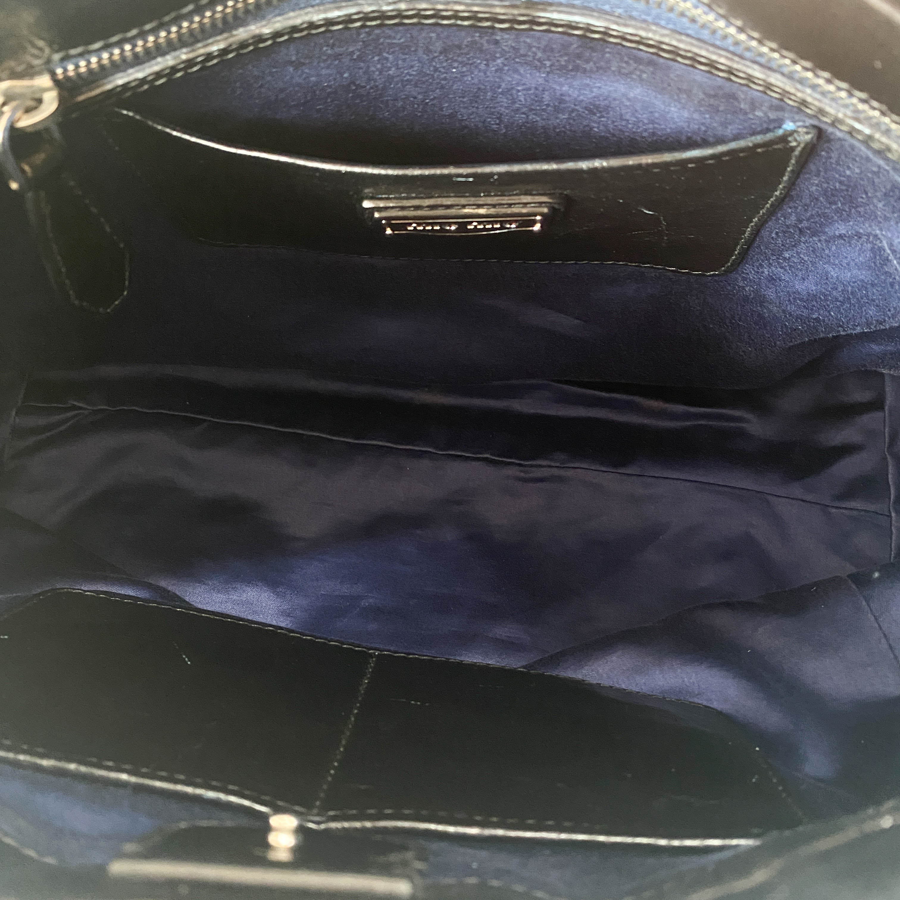 Vitello Black Leather Bag