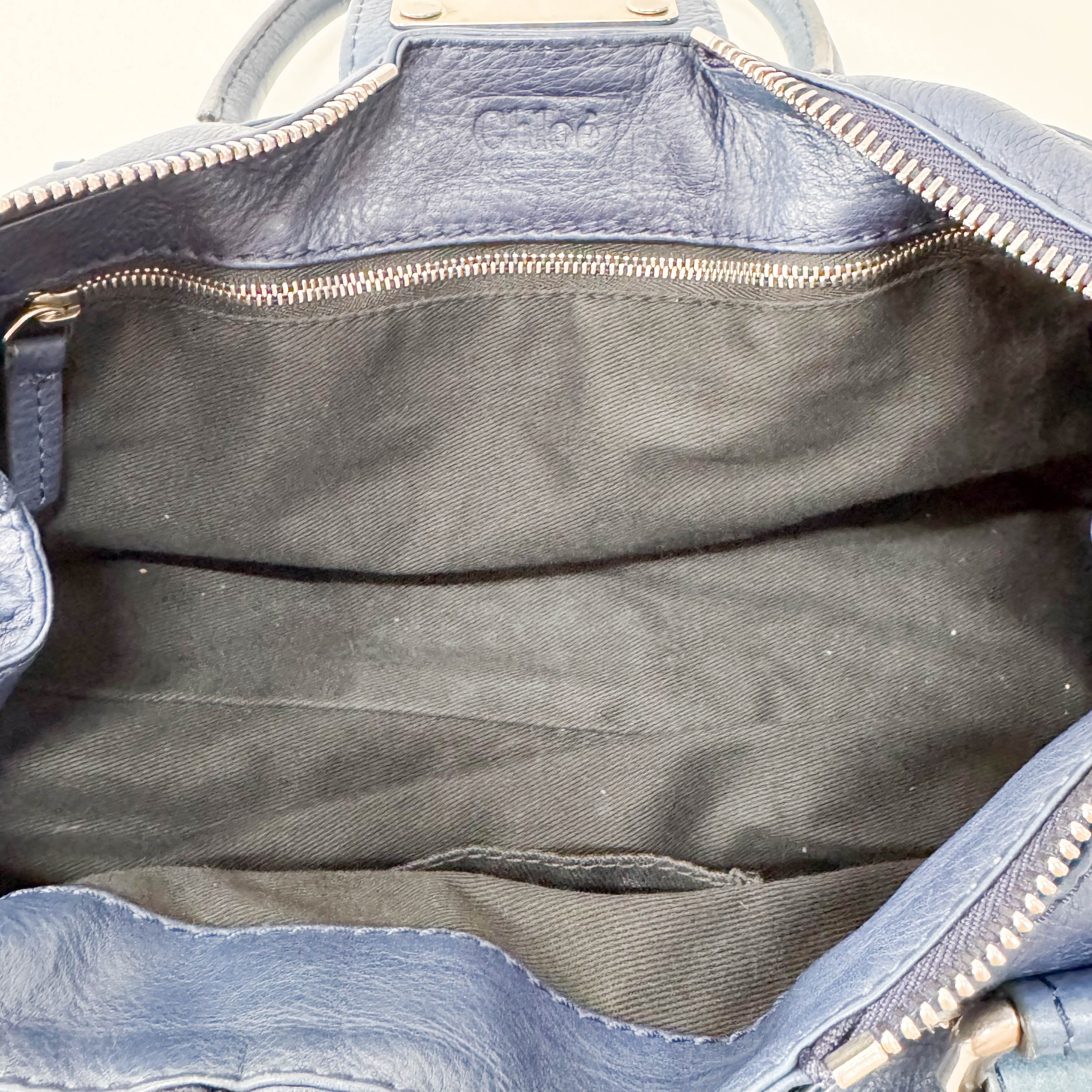 Paddington Blue Leather Shoulder Bag