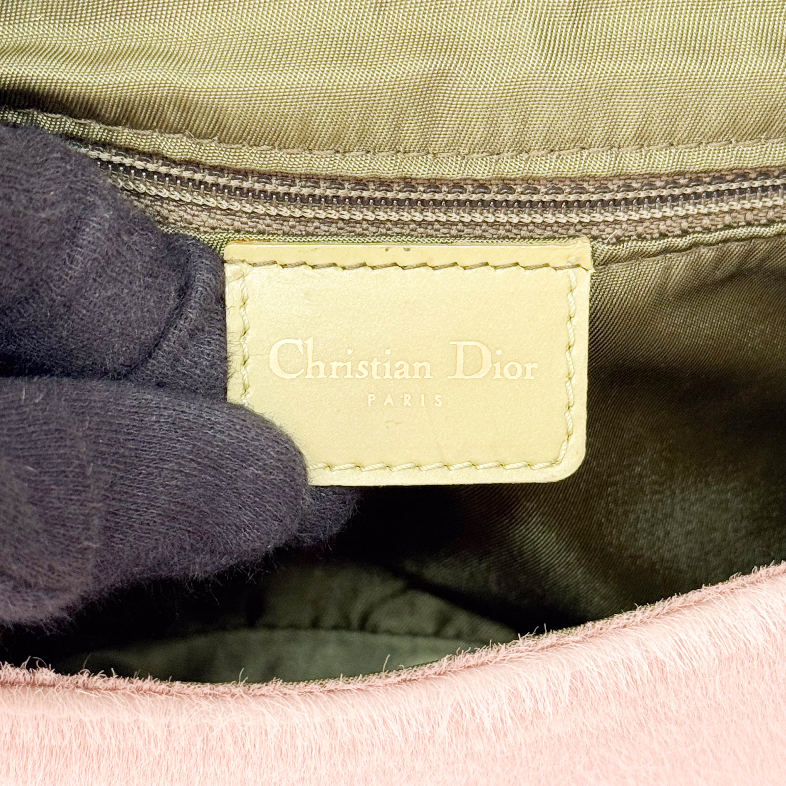 Malice Pearl Pink Pony Hair & Leather Shoulder Bag