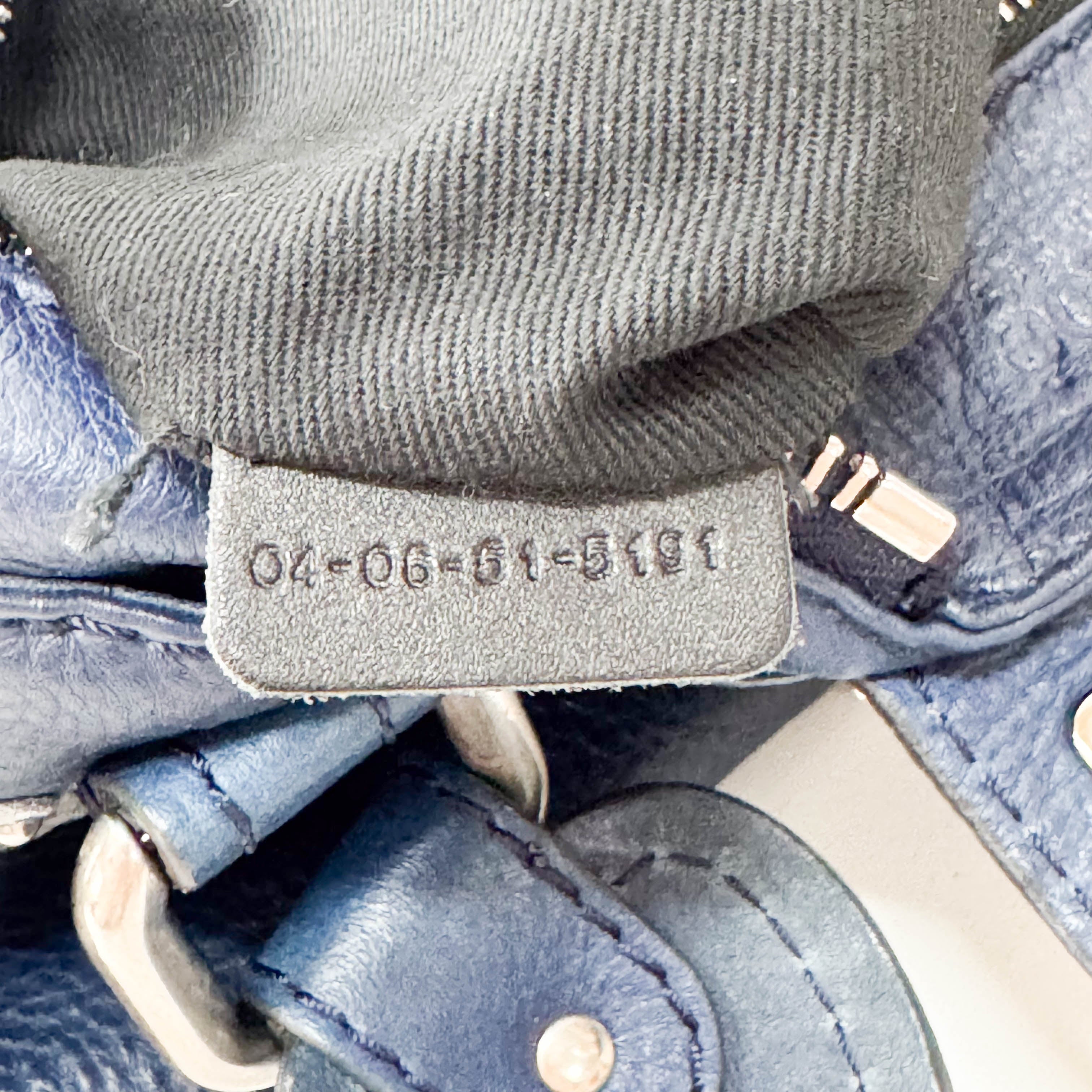 Paddington Blue Leather Shoulder Bag