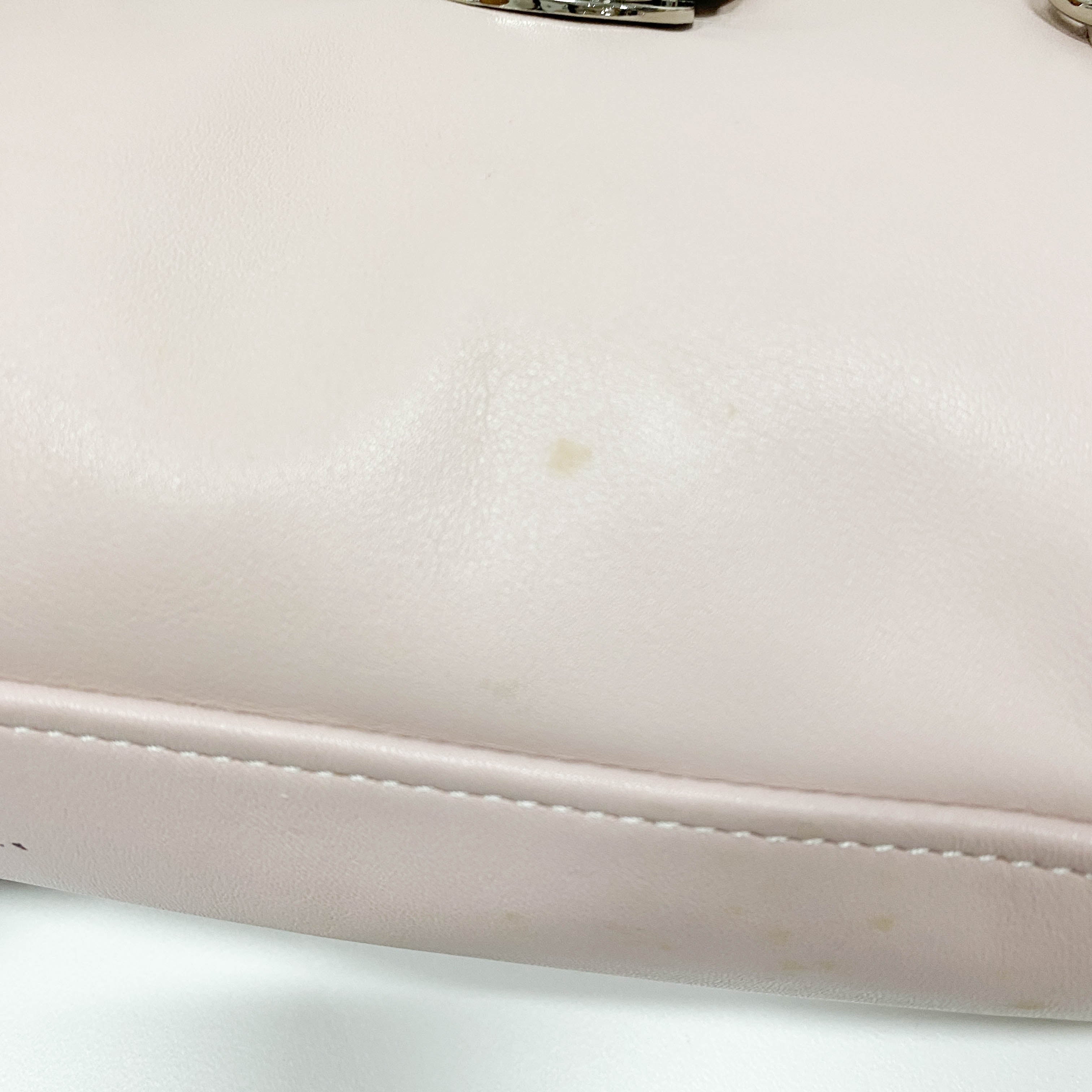 Vintage Pink Leather Two Way Bag