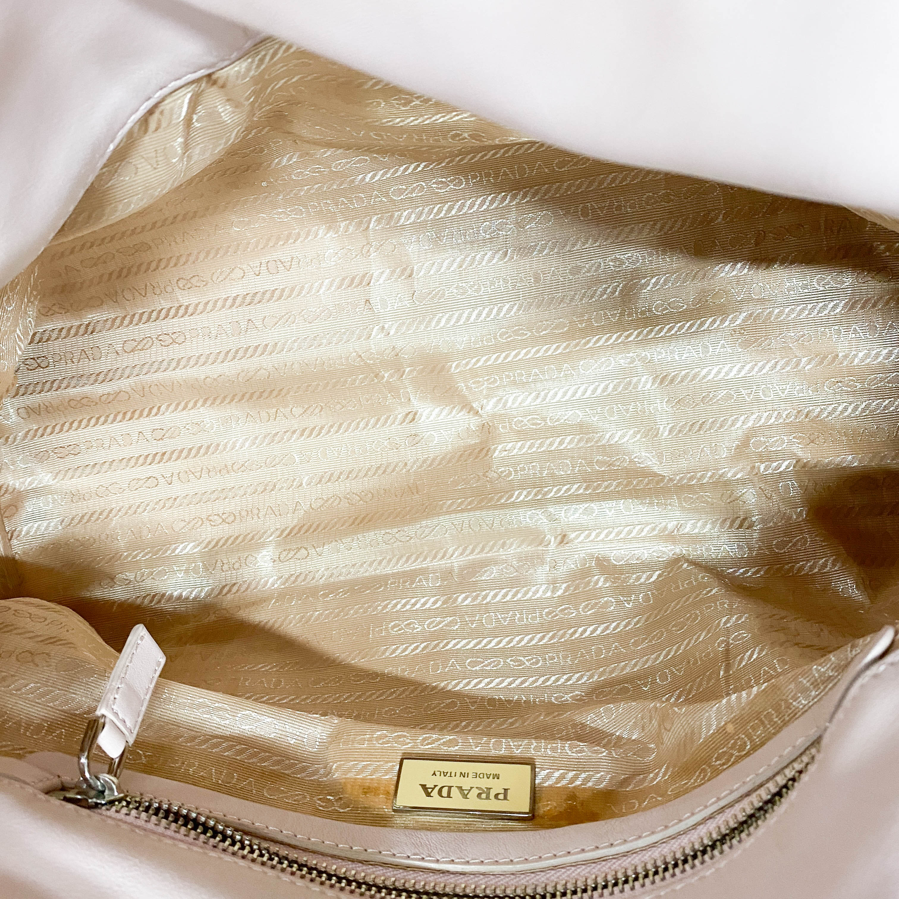 Vintage Pink Leather Two Way Bag