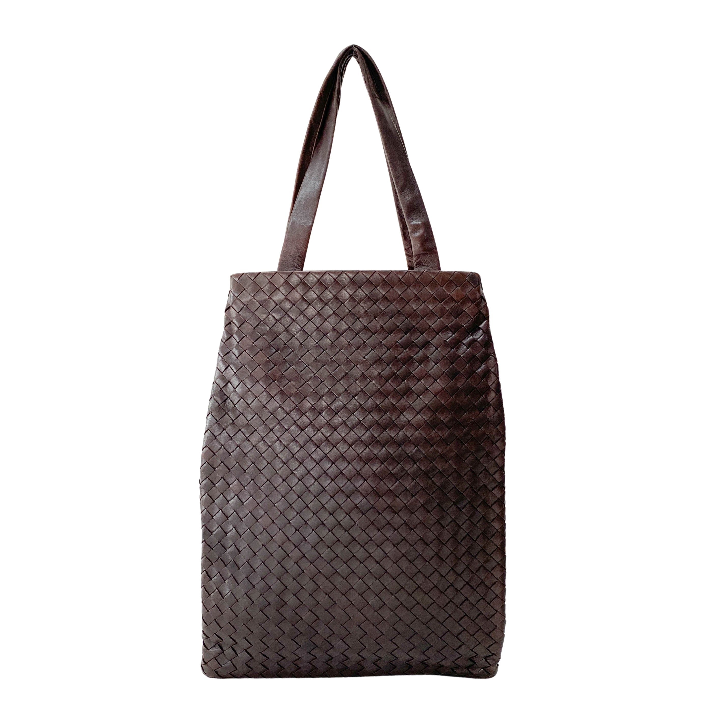 Intrecciato Brown Leather Bag