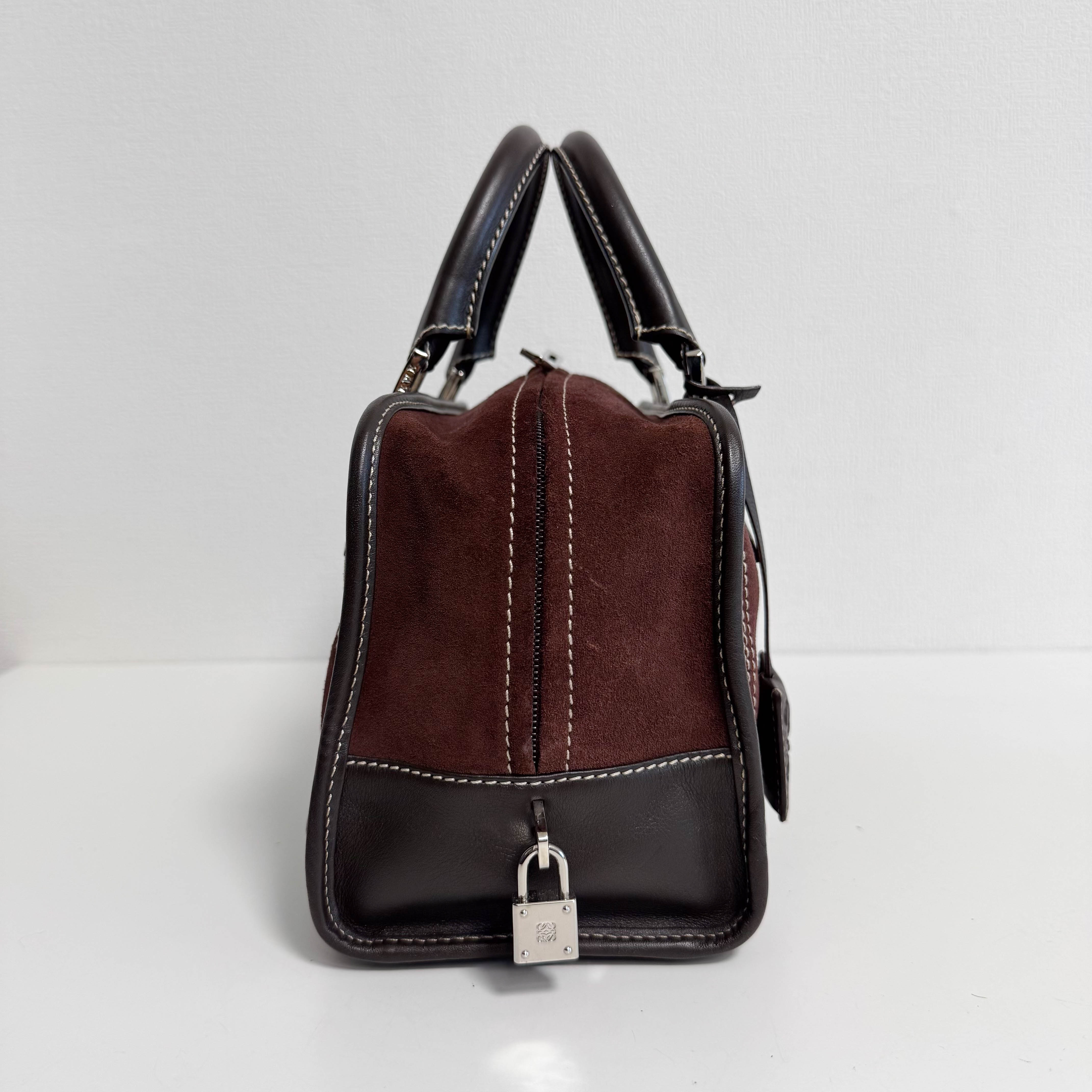 Amazona 28 Brown Suede Hand Bag
