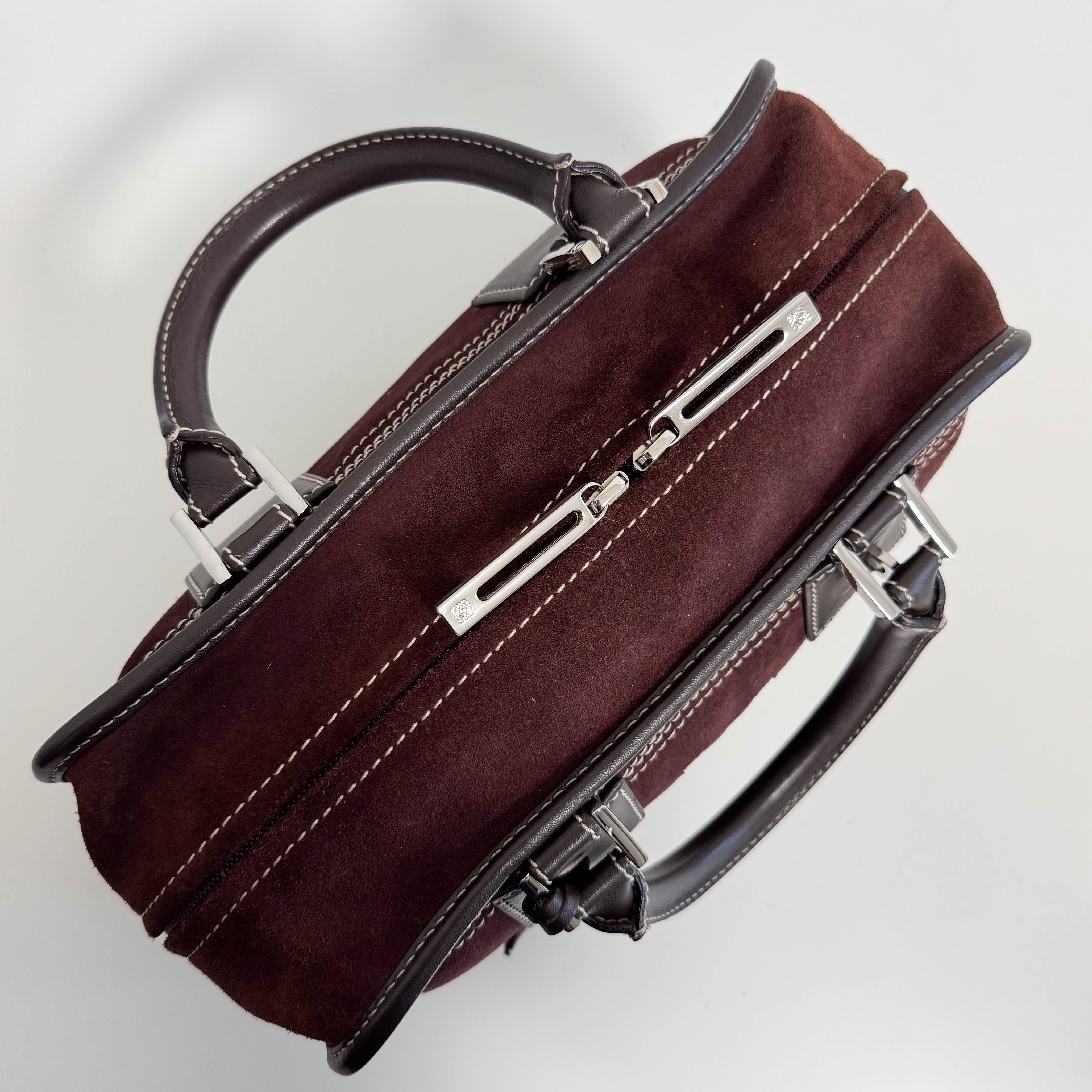 Amazona 28 Brown Suede Hand Bag