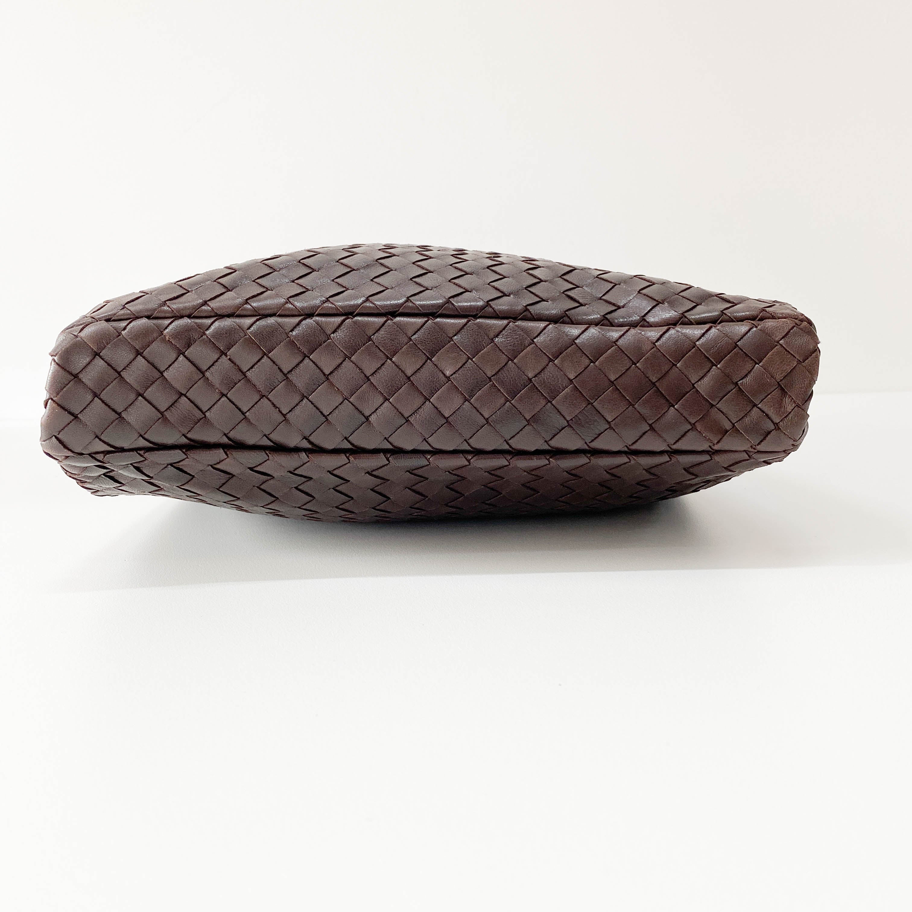 Intrecciato Brown Leather Bag