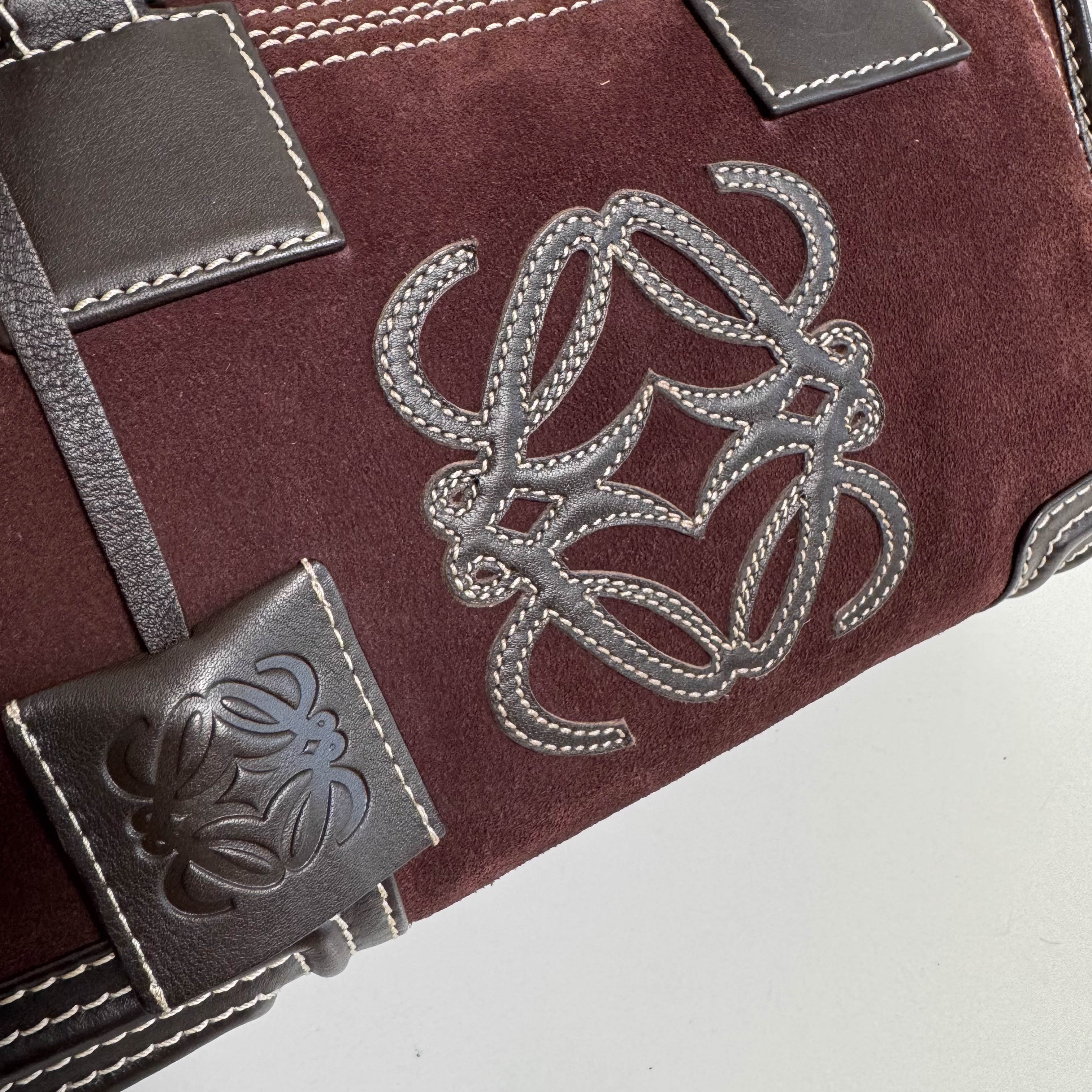 Amazona 28 Brown Suede Hand Bag